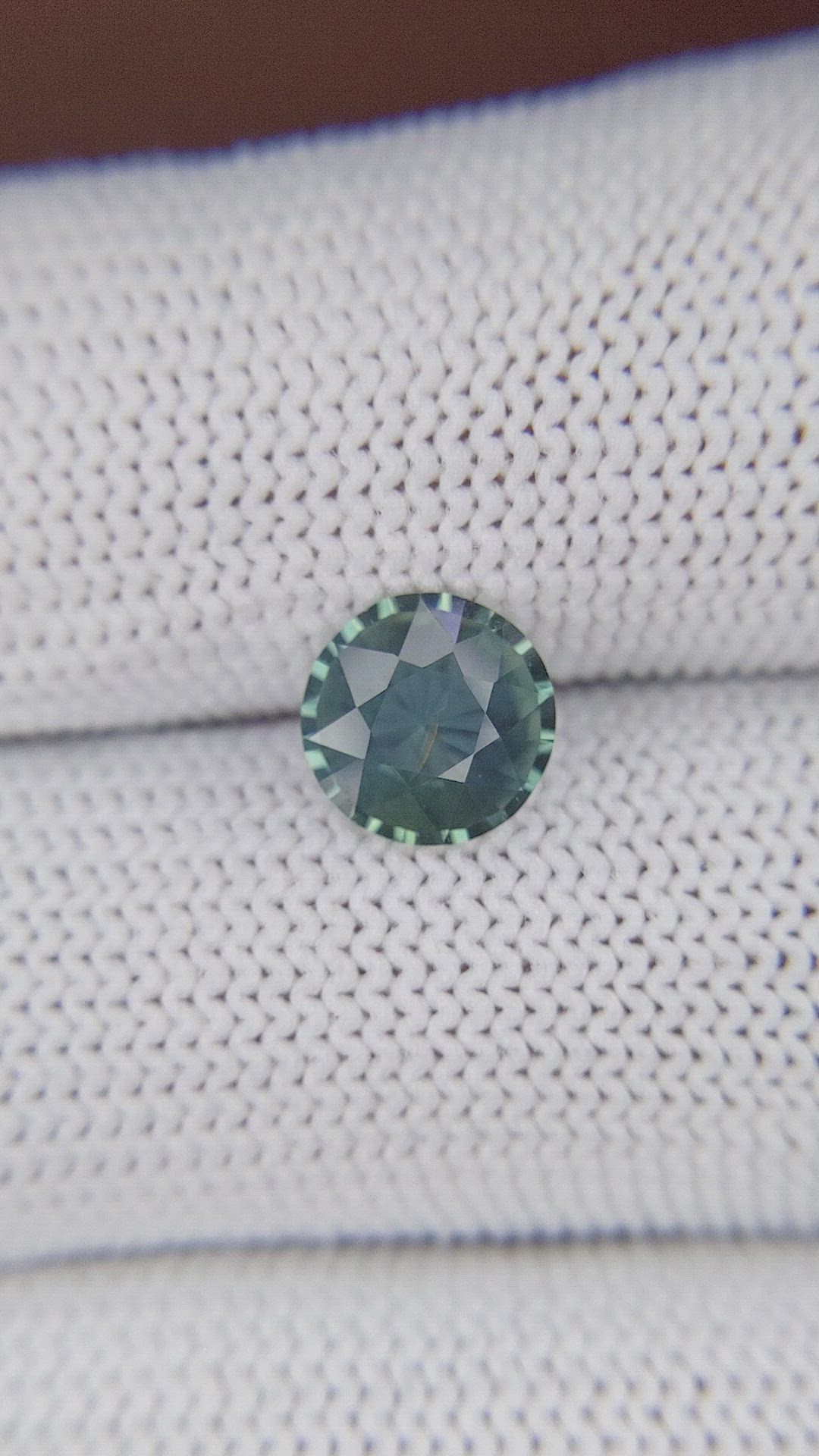 1.56 Ct. Bluish Green Sapphire from Madagascar Size Video