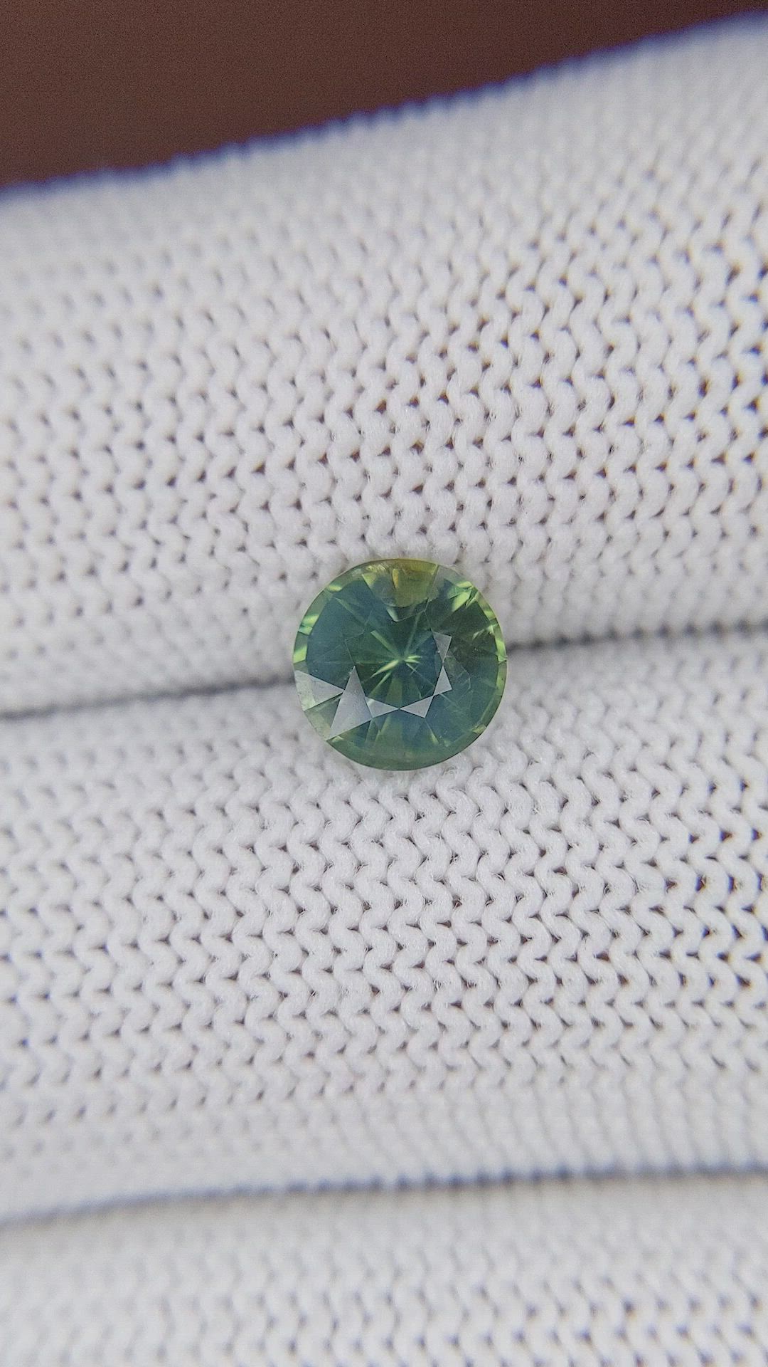 1.62 Ct. Bluish Green Sapphire from Madagascar Size Video