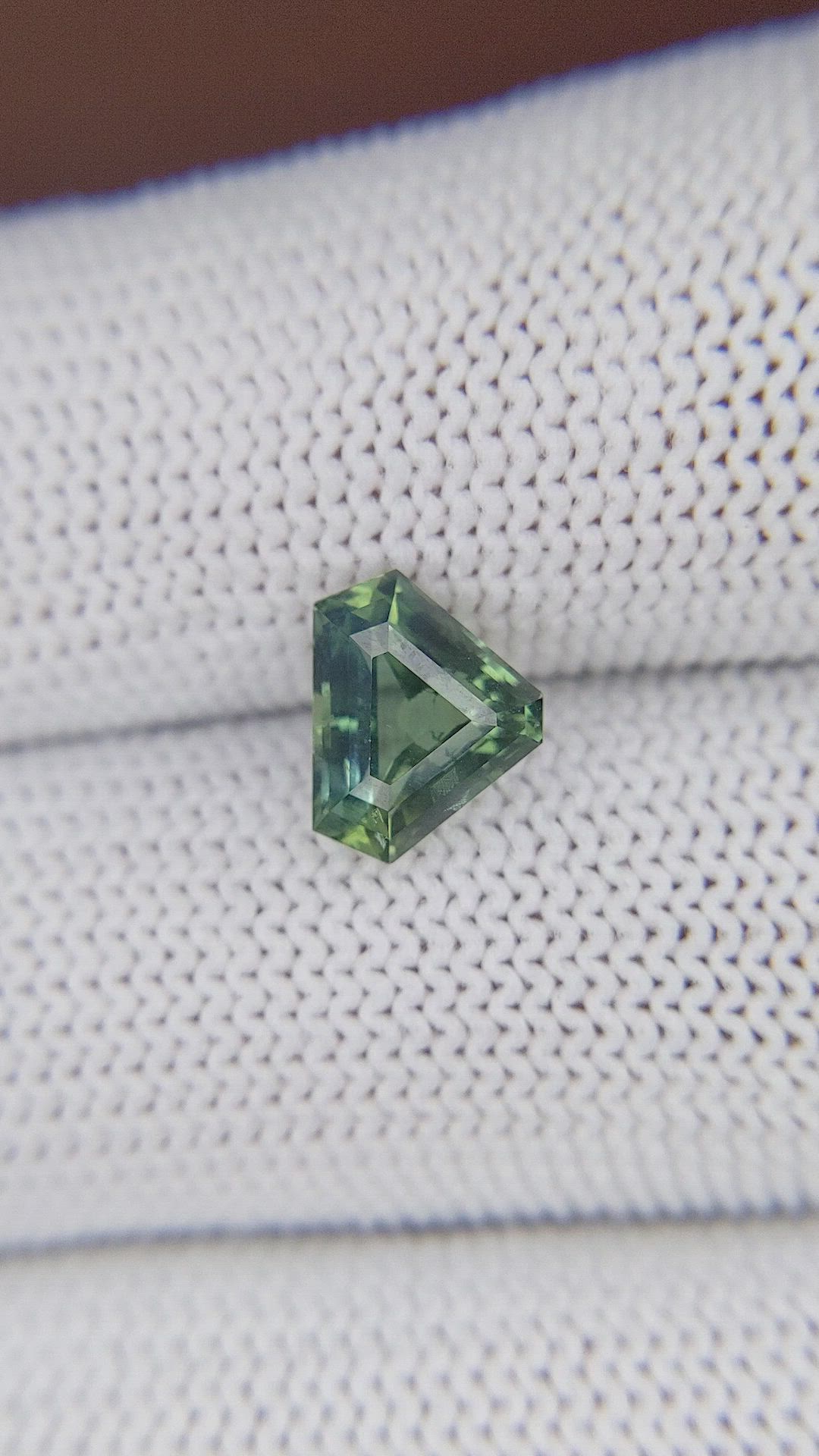 2.04 Ct. Yellowish Green Sapphire from Madagascar Size Video