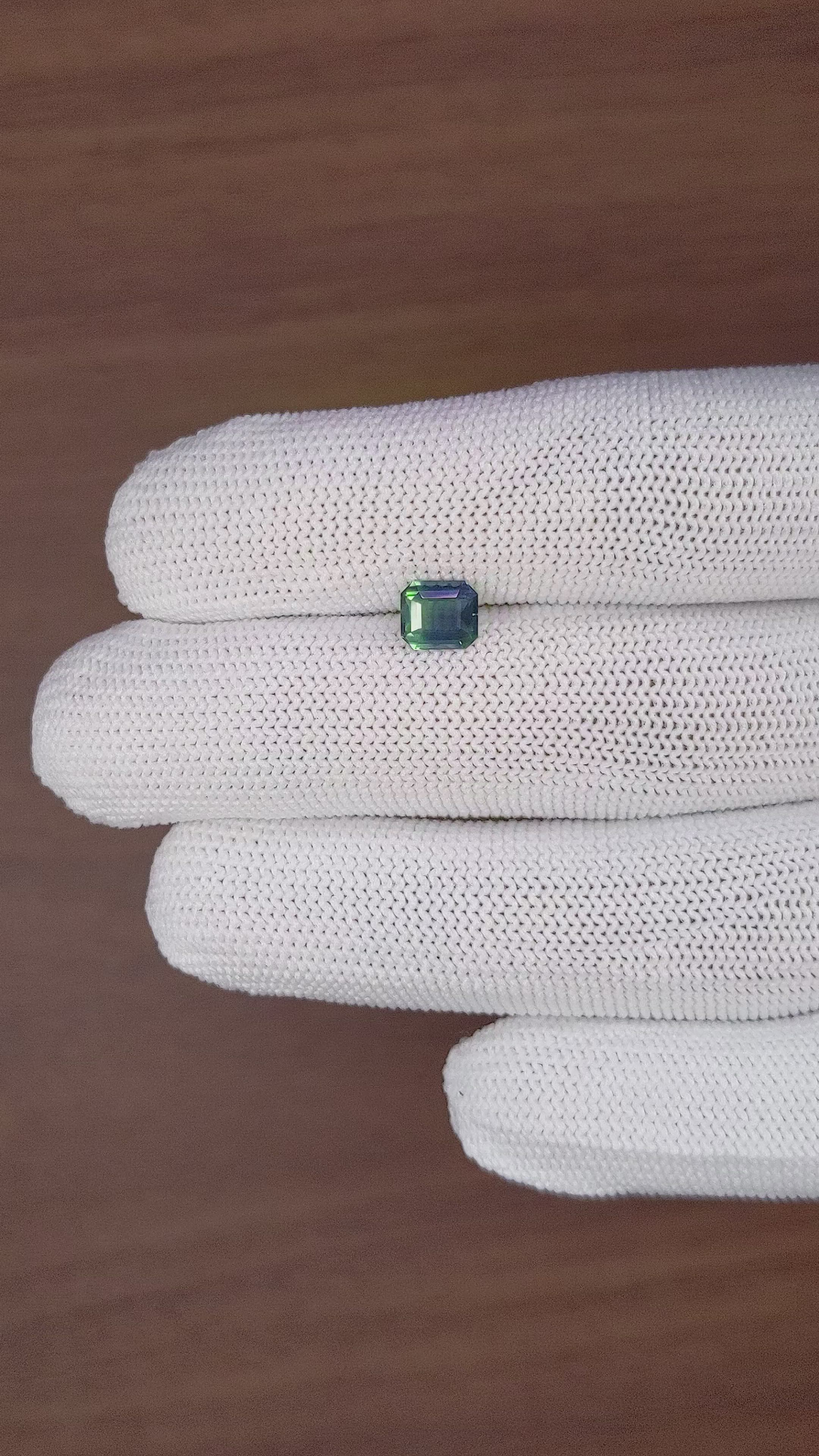 1.15 Ct. Yellowish Green Sapphire from Madagascar Size Video