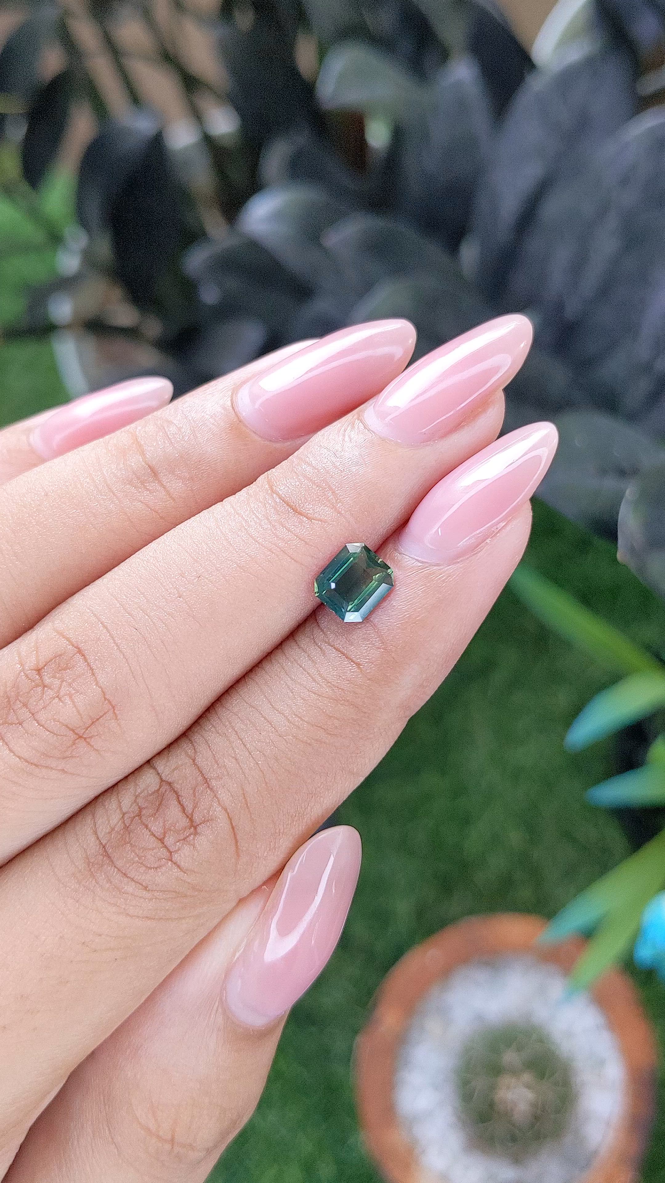 1.15 Ct. Yellowish Green Sapphire from Madagascar Size Video