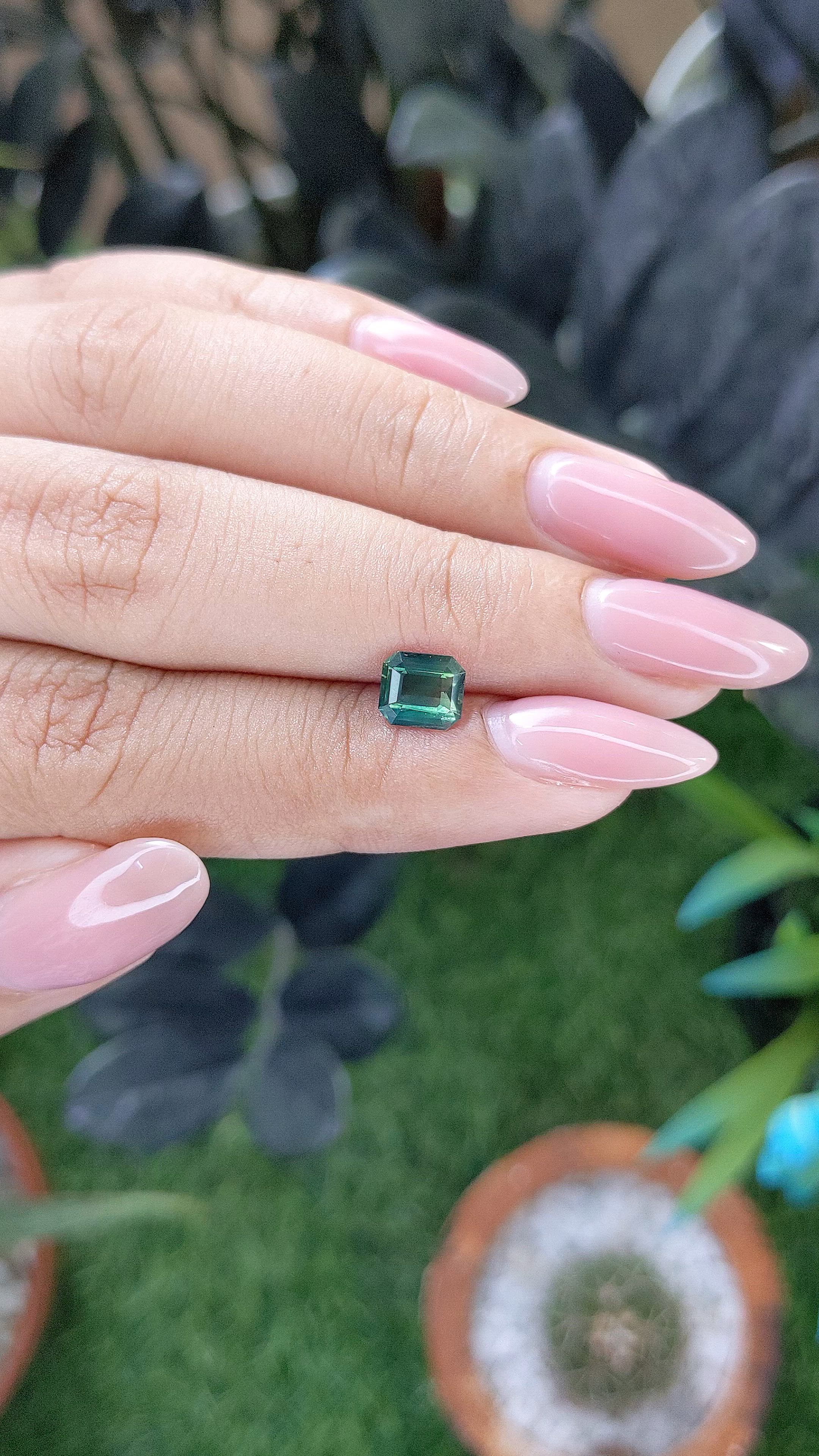 1.15 Ct. Yellowish Green Sapphire from Madagascar Size Video