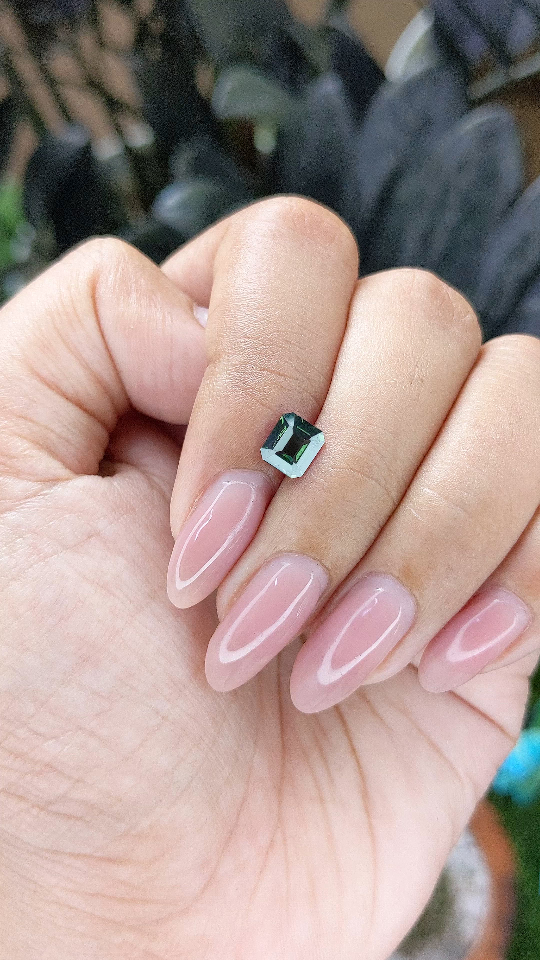 1.08 Ct. Green Sapphire from Madagascar Size Video