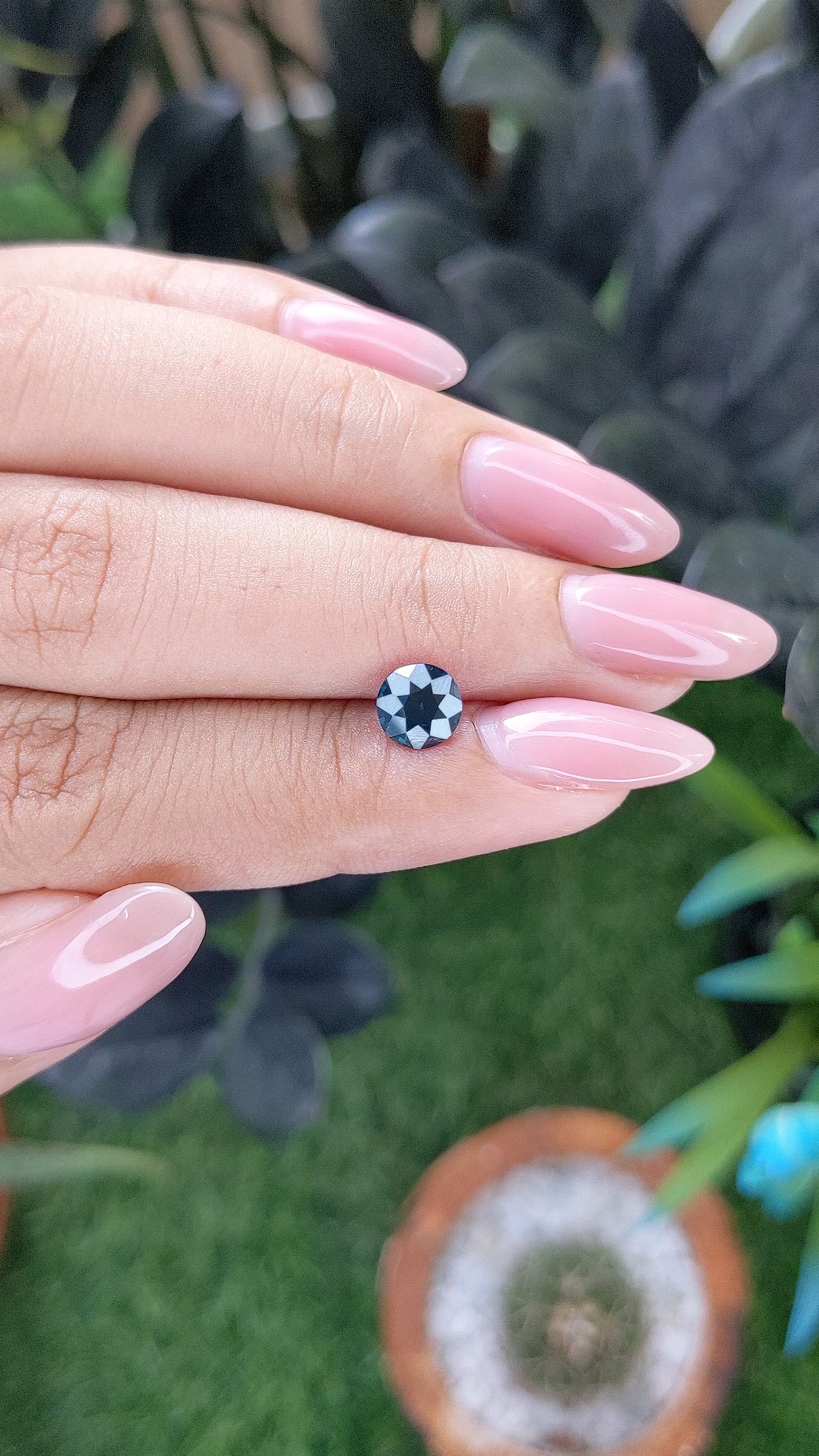 1.08 Ct. Greenish Blue Sapphire from Madagascar Size Video
