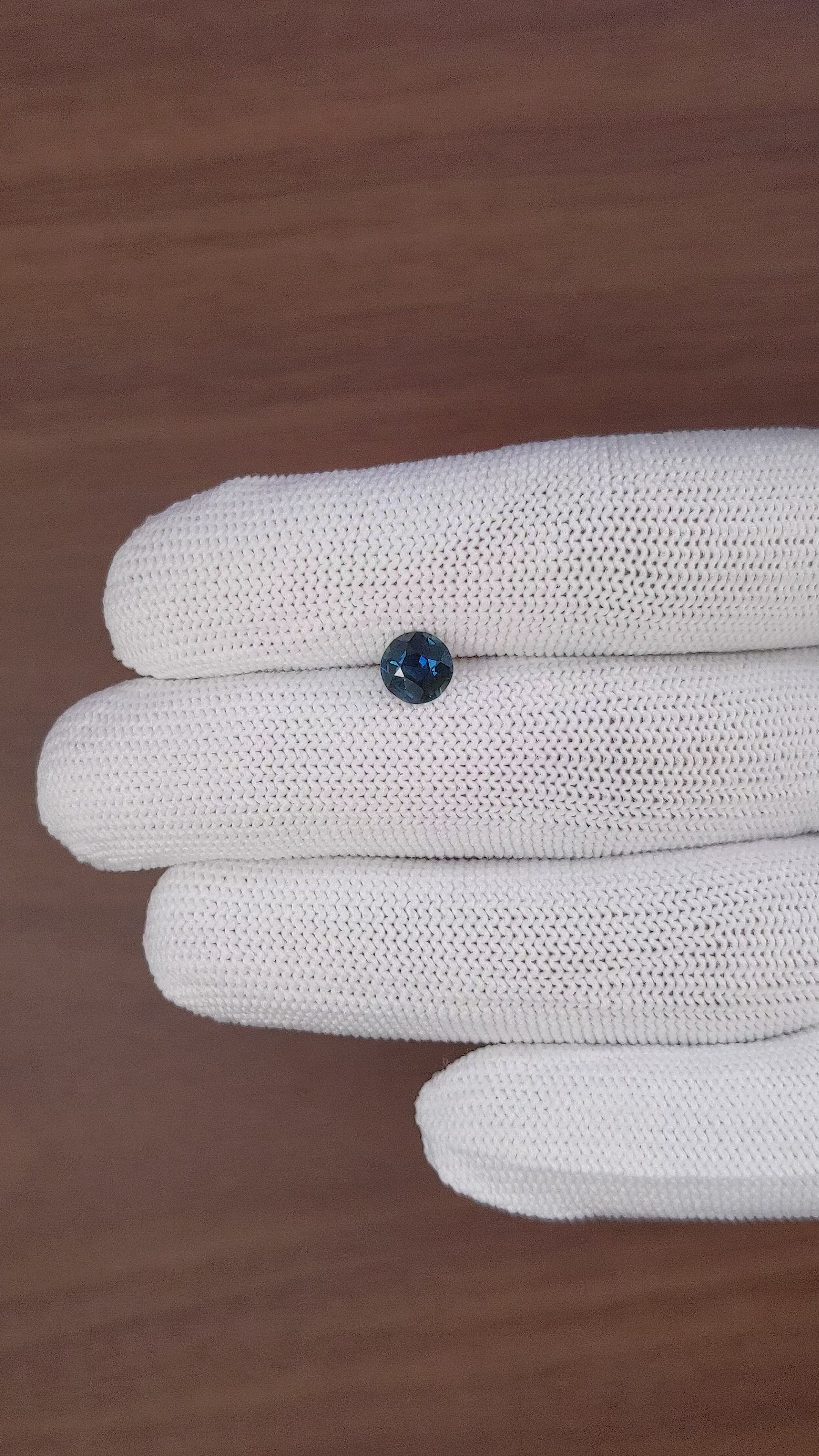 1.08 Ct. Greenish Blue Sapphire from Madagascar Size Video