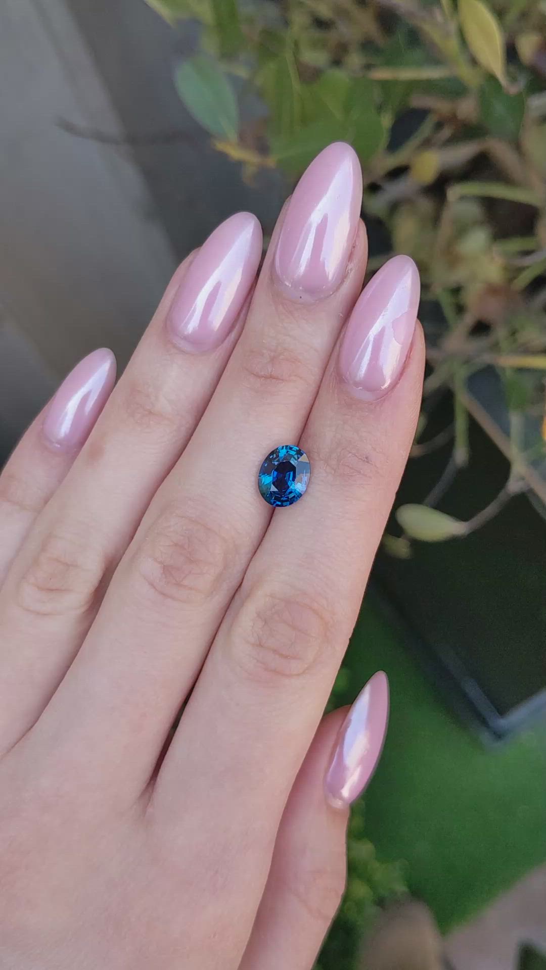 2.51 Ct. Blue Sapphire from Thailand Size Video