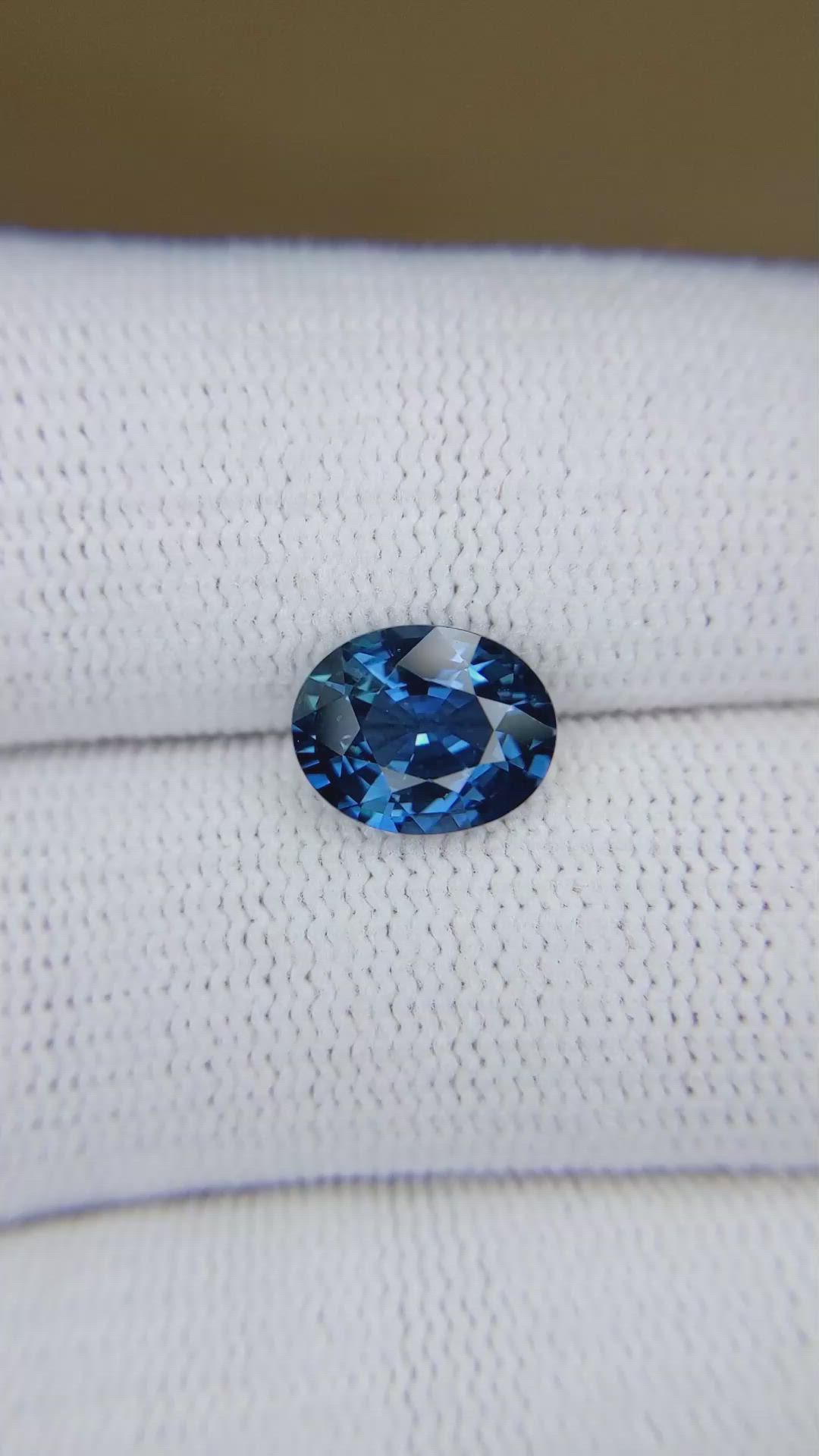 2.51 Ct. Blue Sapphire from Thailand Size Video