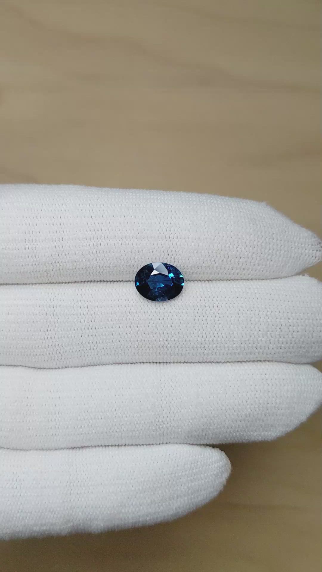 2.51 Ct. Blue Sapphire from Thailand Size Video