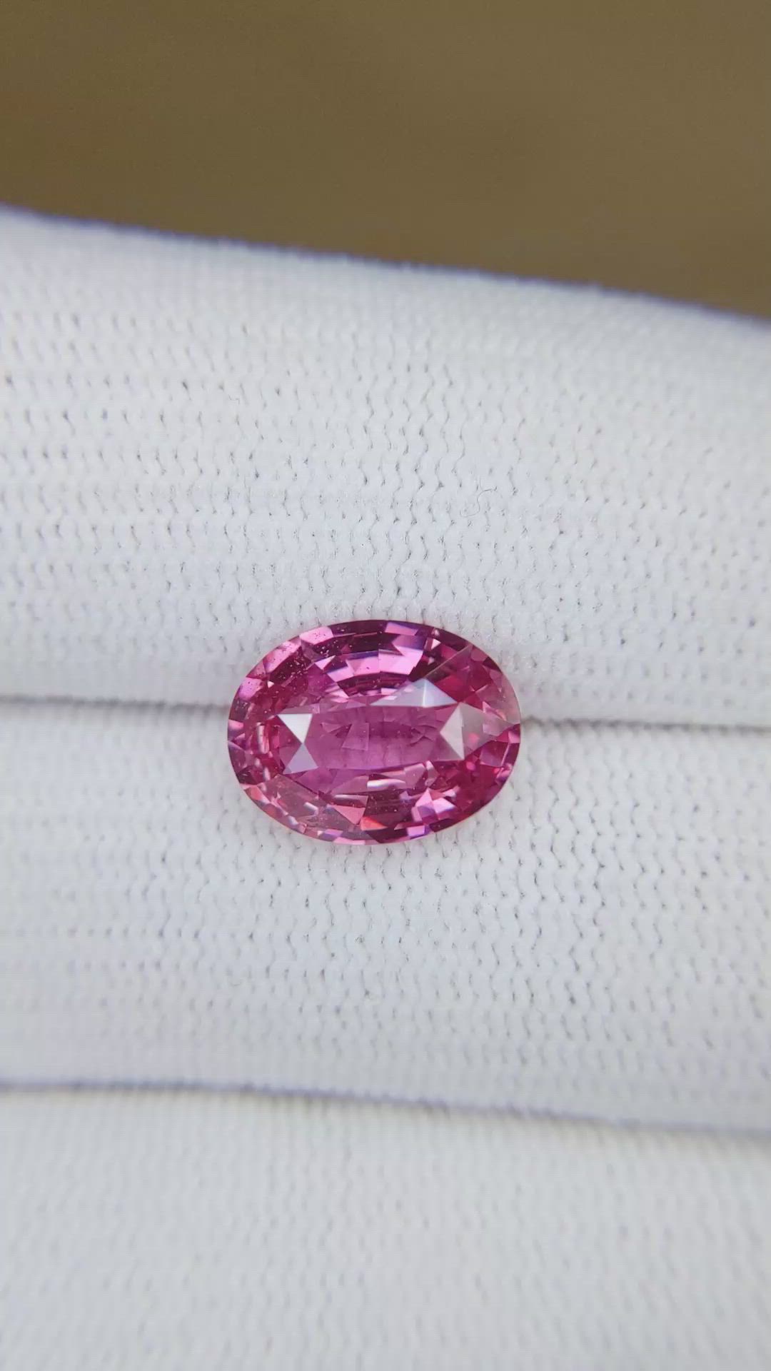 4.04 Ct. Pink Sapphire from Madagascar Size Video