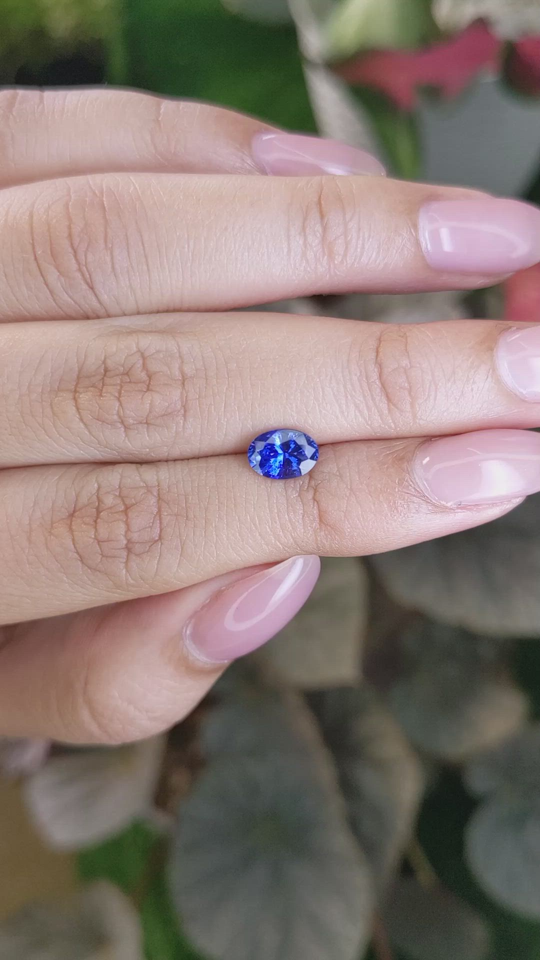1.18 Ct. Blue Sapphire from Ceylon (Sri Lanka) Size Video