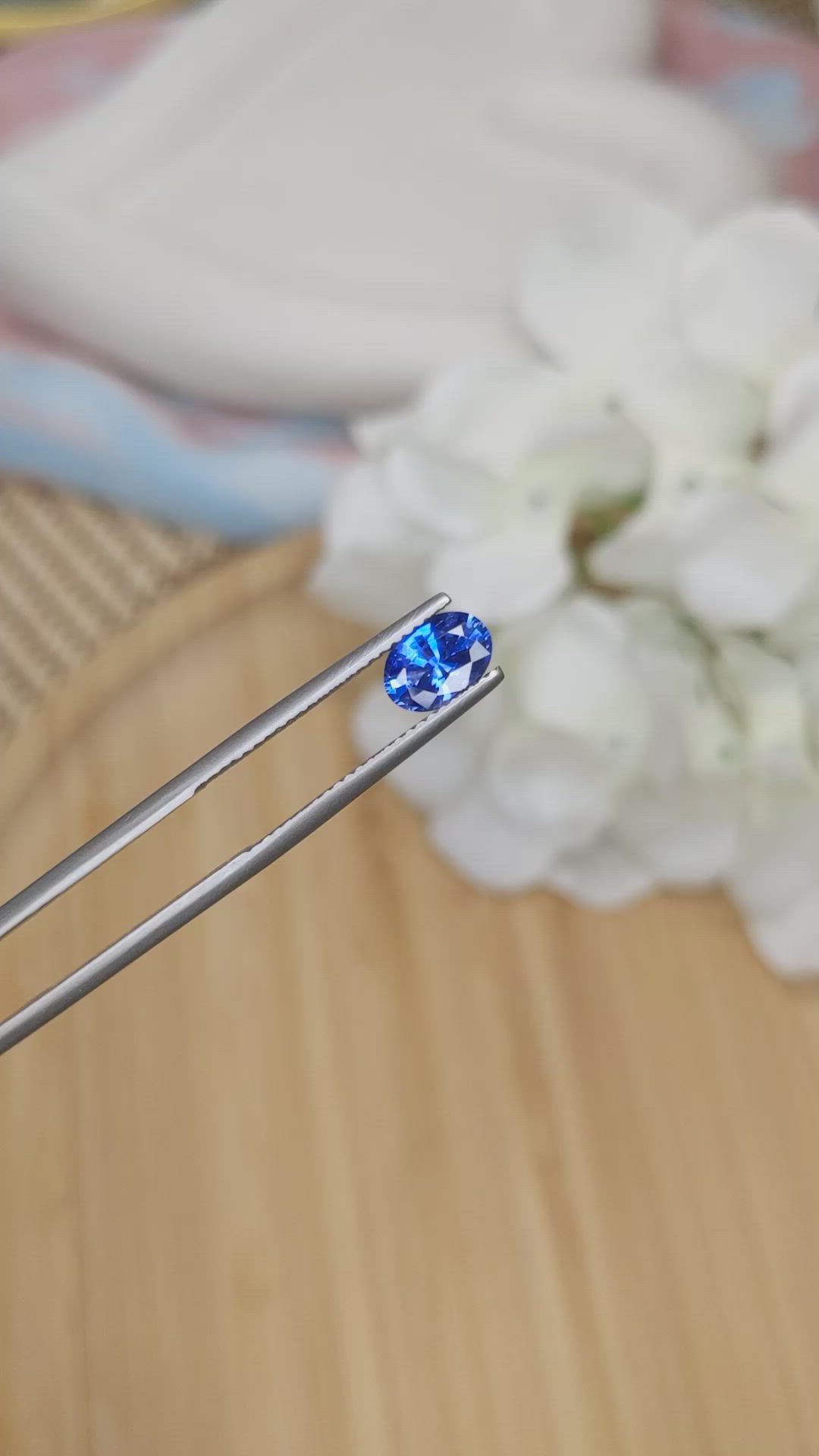 1.18 Ct. Blue Sapphire from Ceylon (Sri Lanka) Size Video