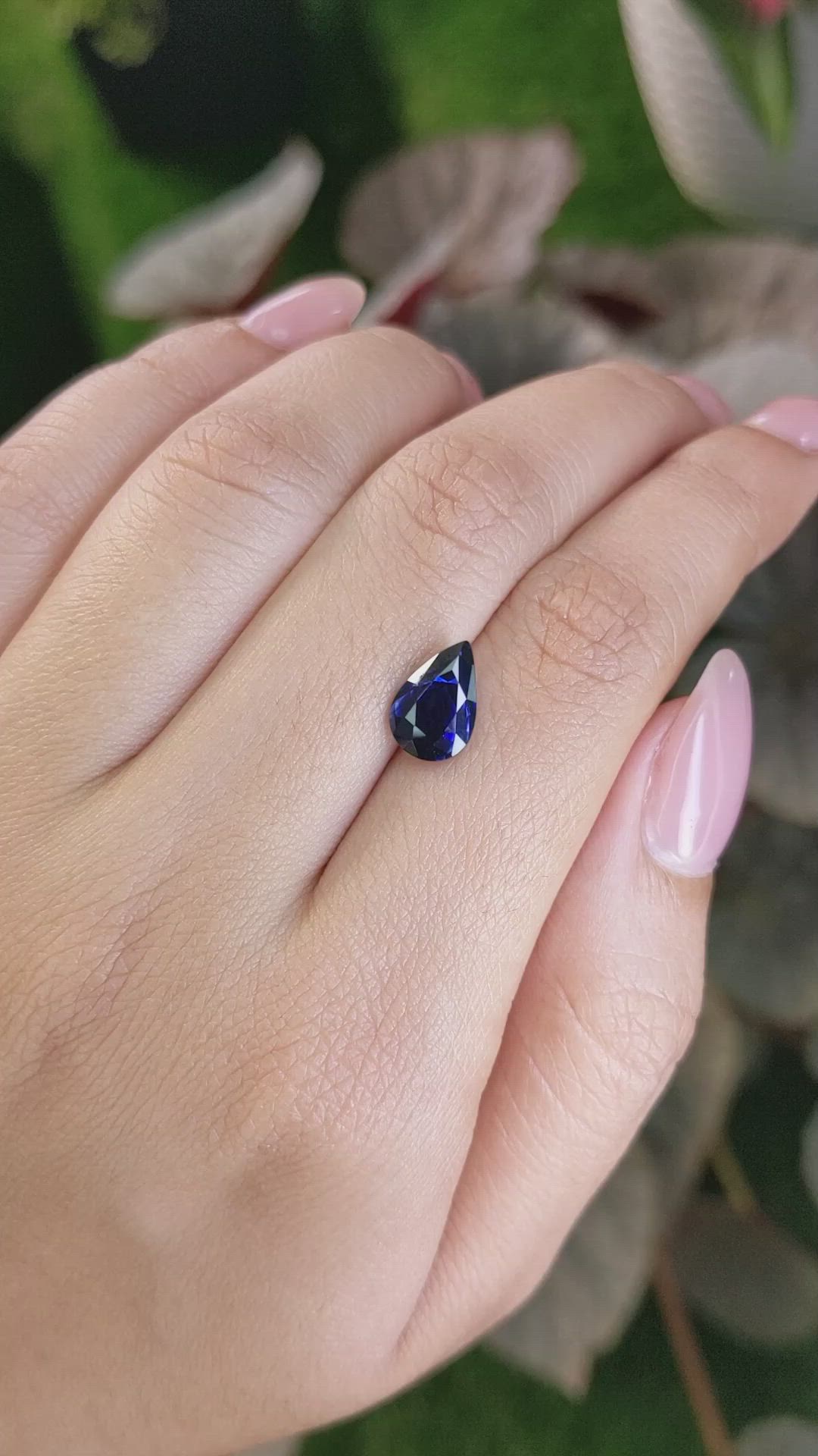 2.67 Ct. Blue Sapphire from Ceylon (Sri Lanka) Size Video