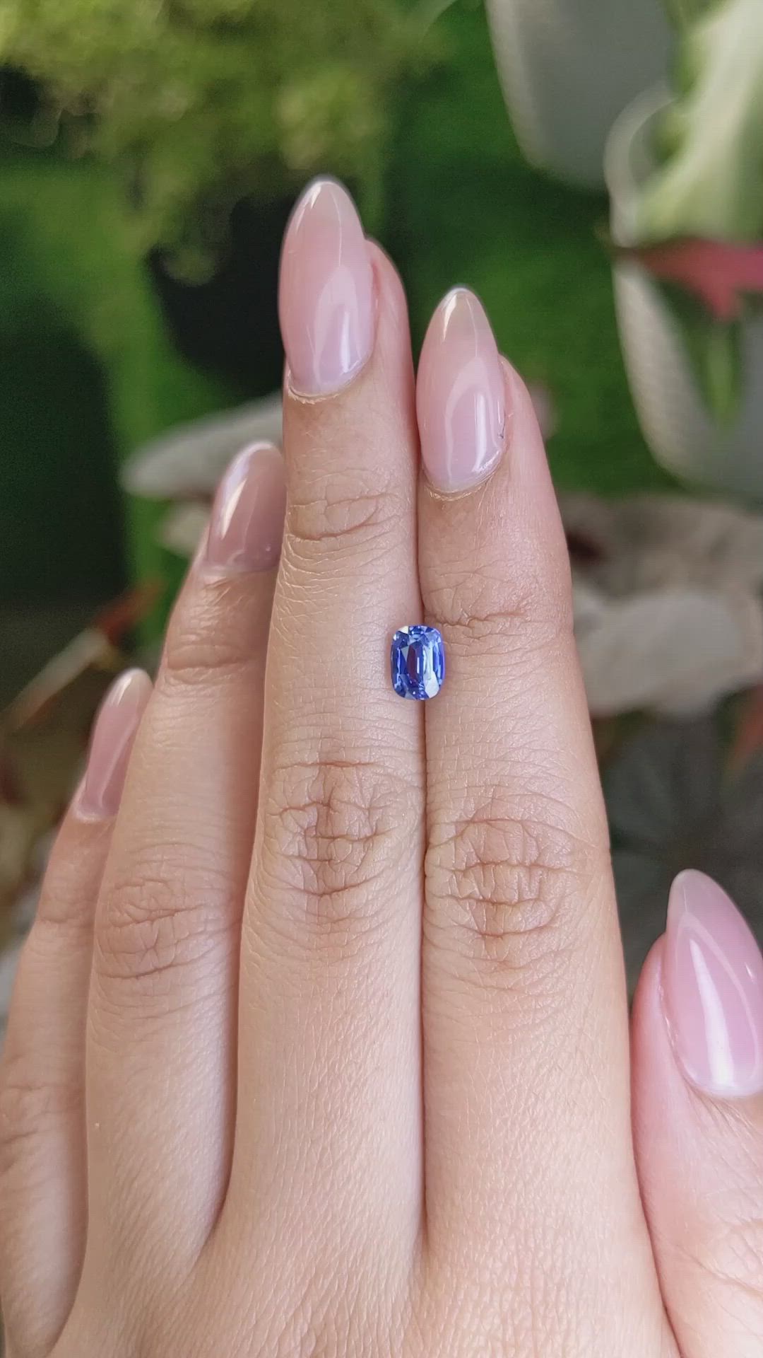 1.28 Ct. Blue Sapphire from Ceylon (Sri Lanka) Size Video