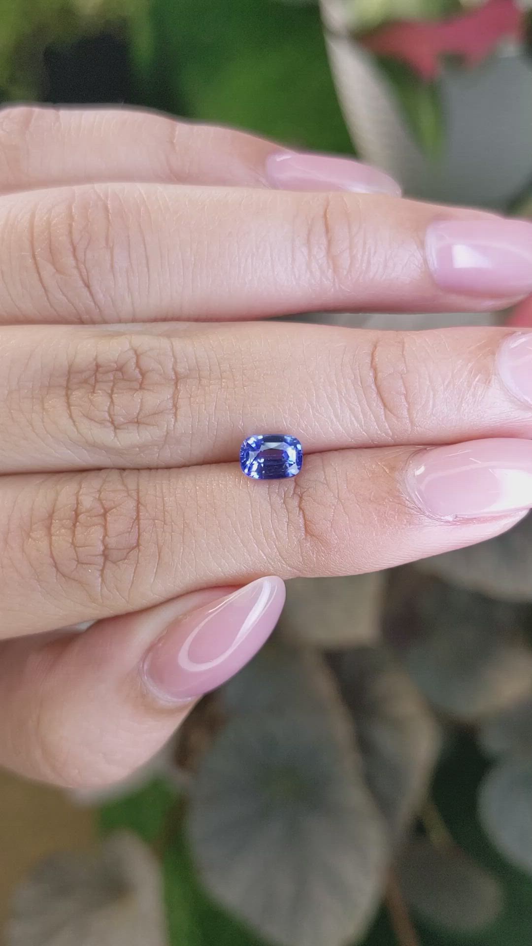 1.28 Ct. Blue Sapphire from Ceylon (Sri Lanka) Size Video