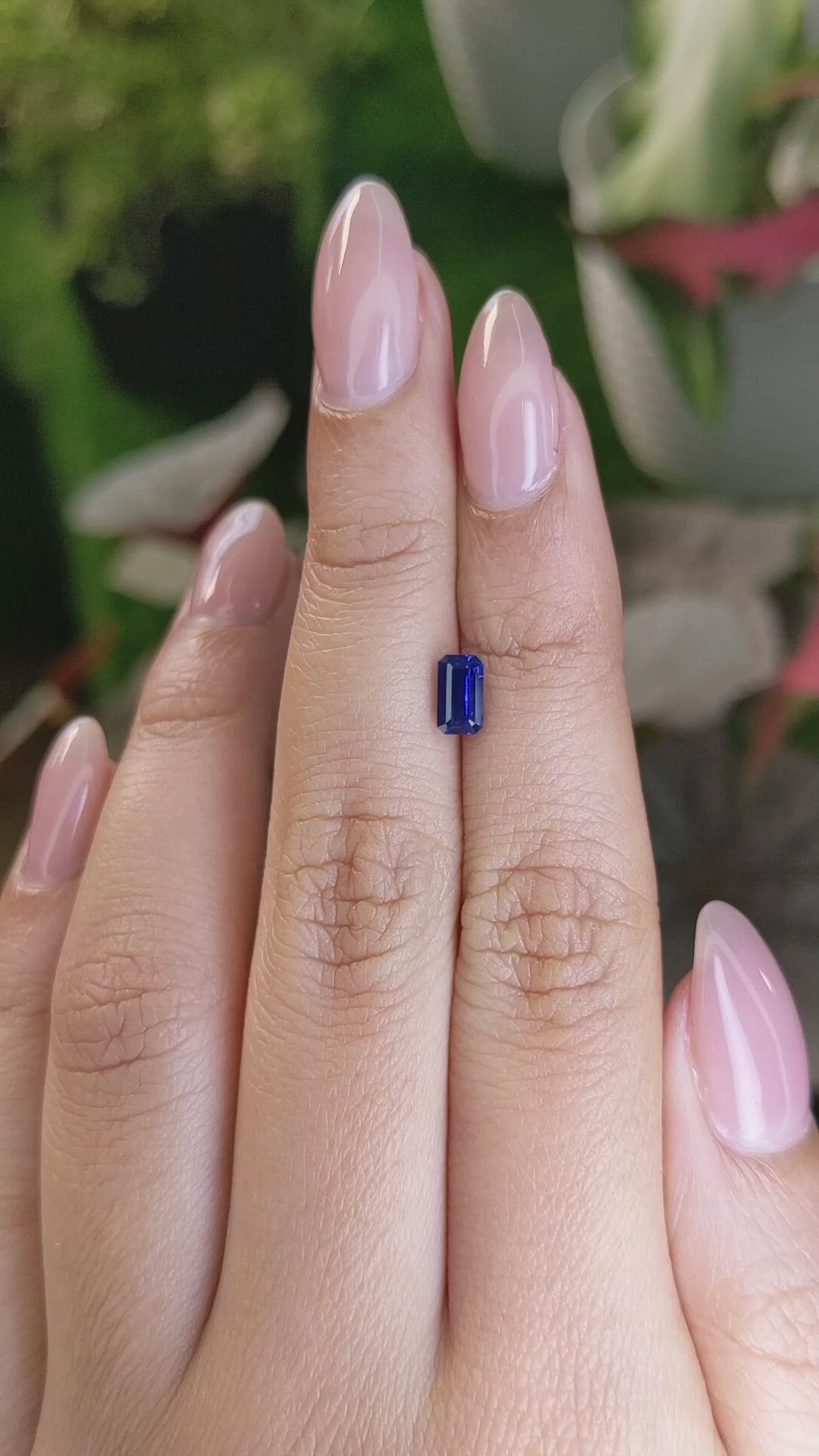 0.94 Ct. Blue Sapphire from Ceylon (Sri Lanka) Size Video