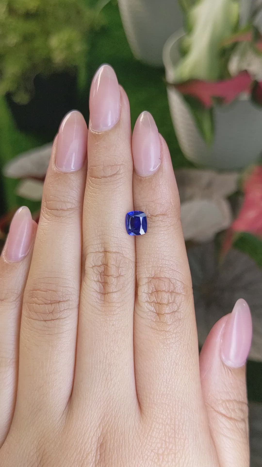 1.20 Ct. Blue Sapphire from Ceylon (Sri Lanka) Size Video