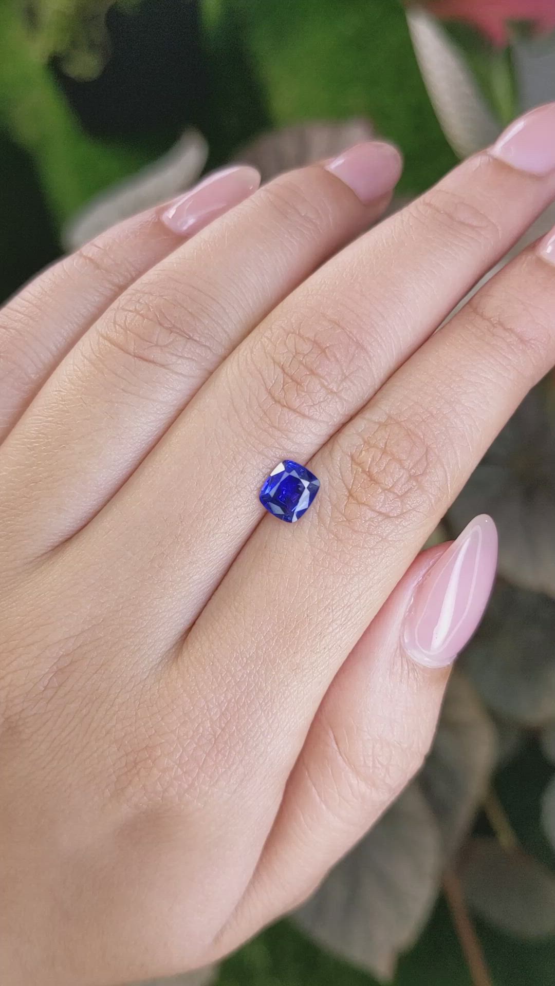 1.20 Ct. Blue Sapphire from Ceylon (Sri Lanka) Size Video