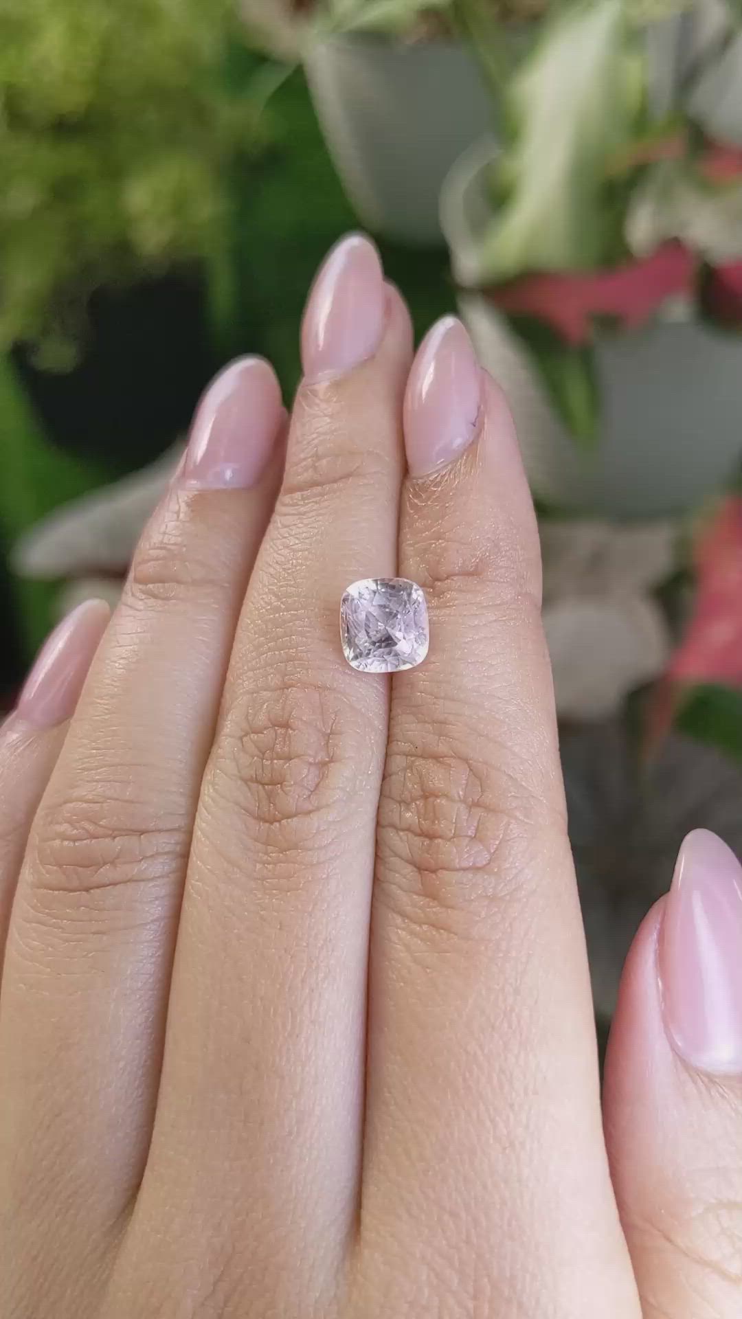 3.34 Ct. Pink Sapphire from Ceylon (Sri Lanka) Size Video