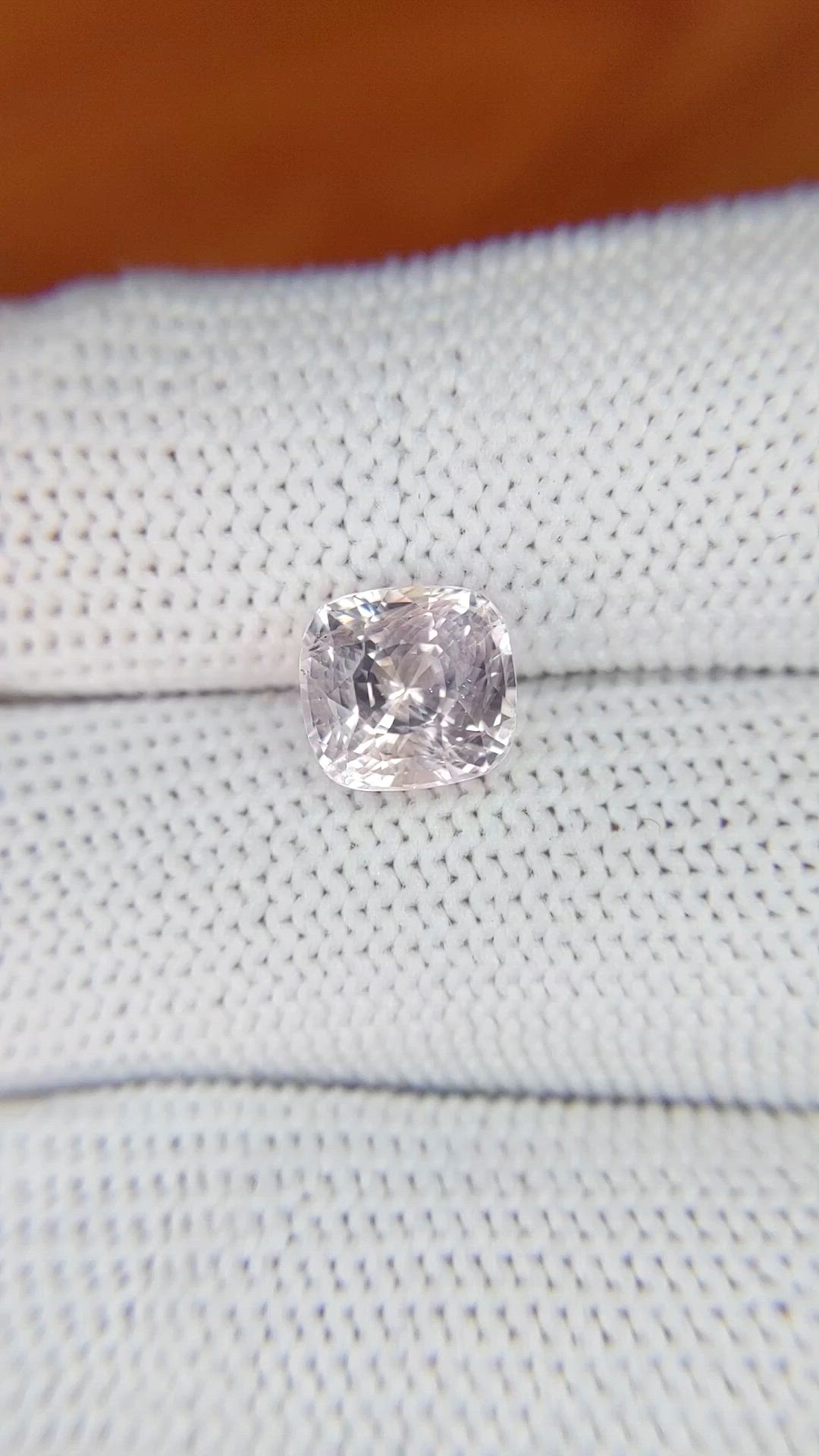 3.34 Ct. Pink Sapphire from Ceylon (Sri Lanka) Size Video