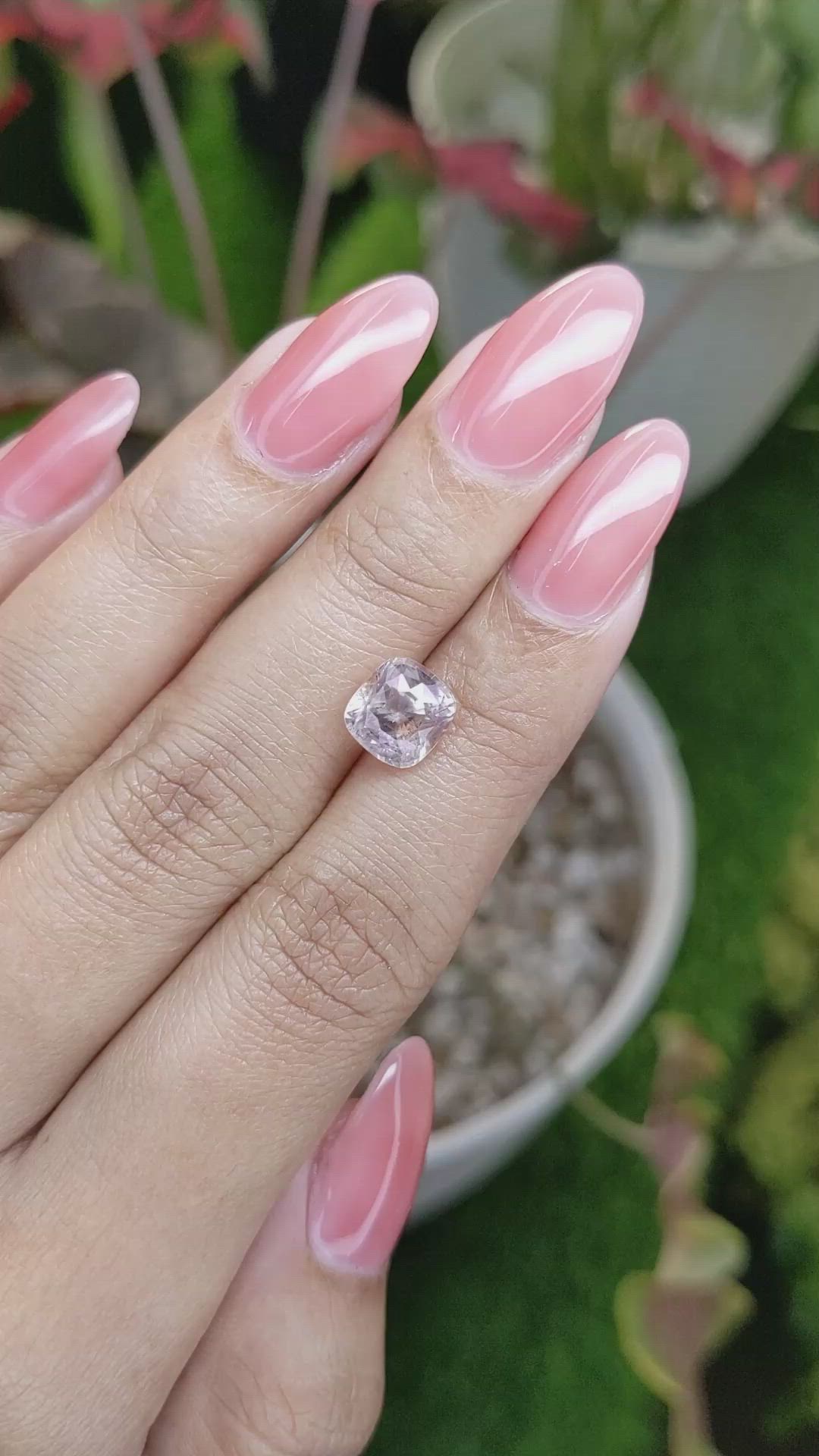 3.34 Ct. Pink Sapphire from Ceylon (Sri Lanka) Size Video