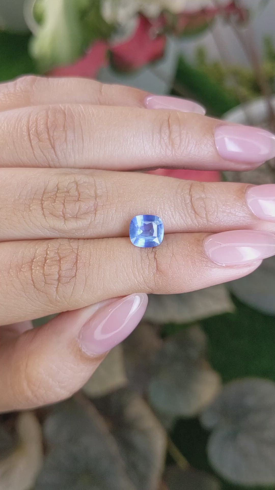 1.56 Ct. Blue Sapphire from Ceylon (Sri Lanka) Size Video