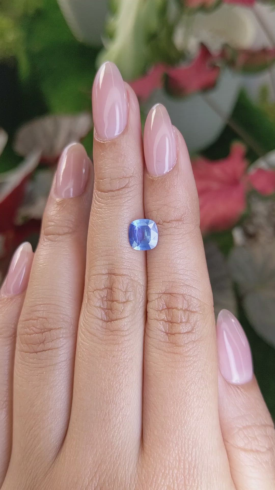 1.56 Ct. Blue Sapphire from Ceylon (Sri Lanka) Size Video