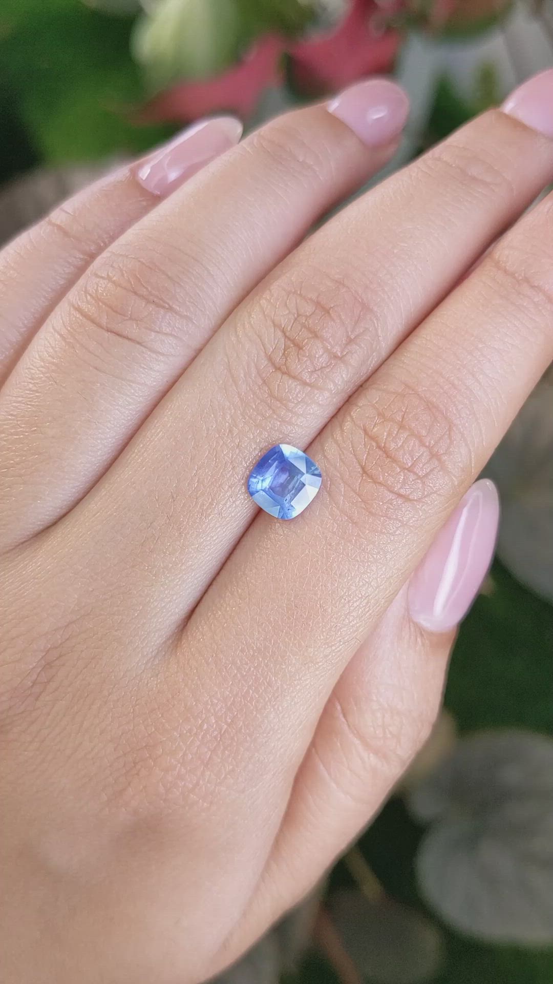 1.56 Ct. Blue Sapphire from Ceylon (Sri Lanka) Size Video