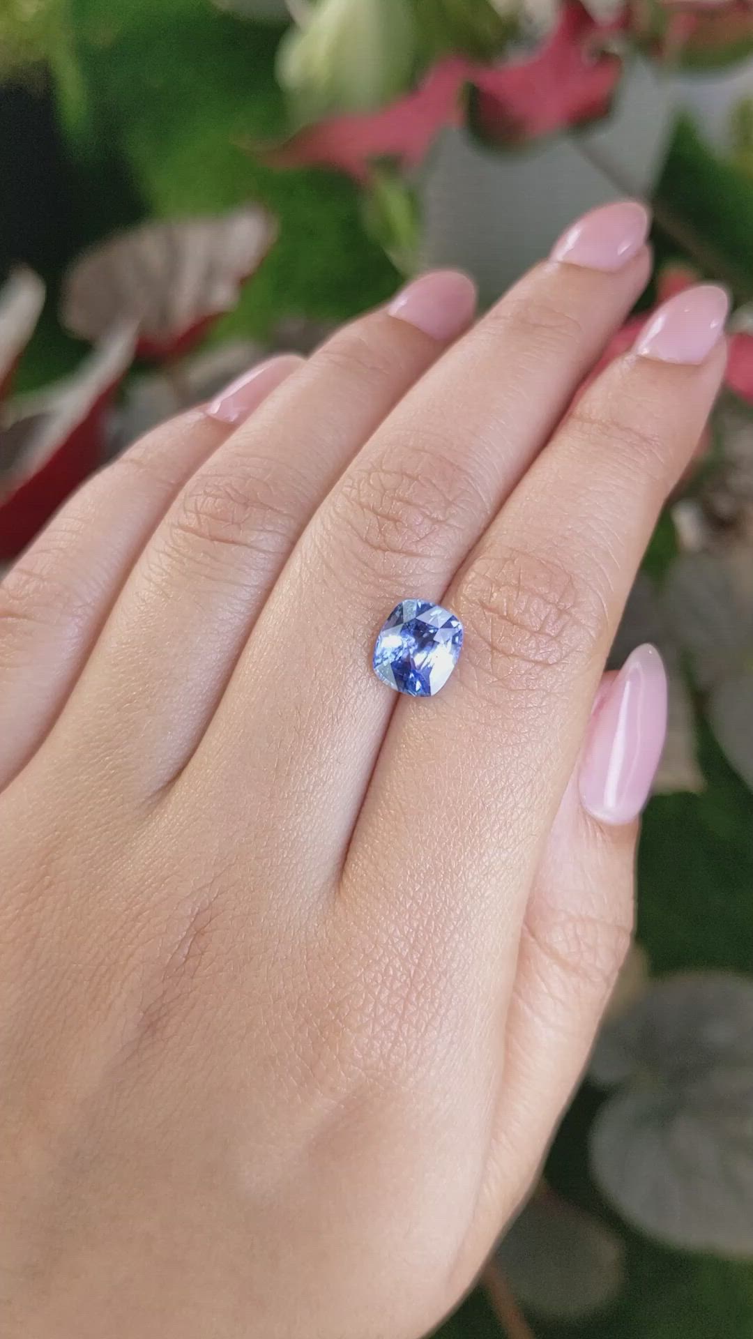 3.04 Ct. Blue Sapphire from Ceylon (Sri Lanka) Size Video