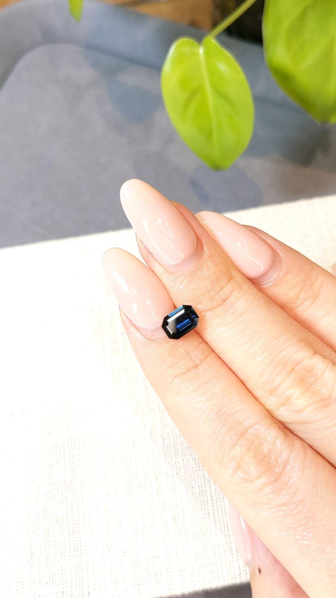 1.31 Ct. Blue Sapphire from Australia Size Video