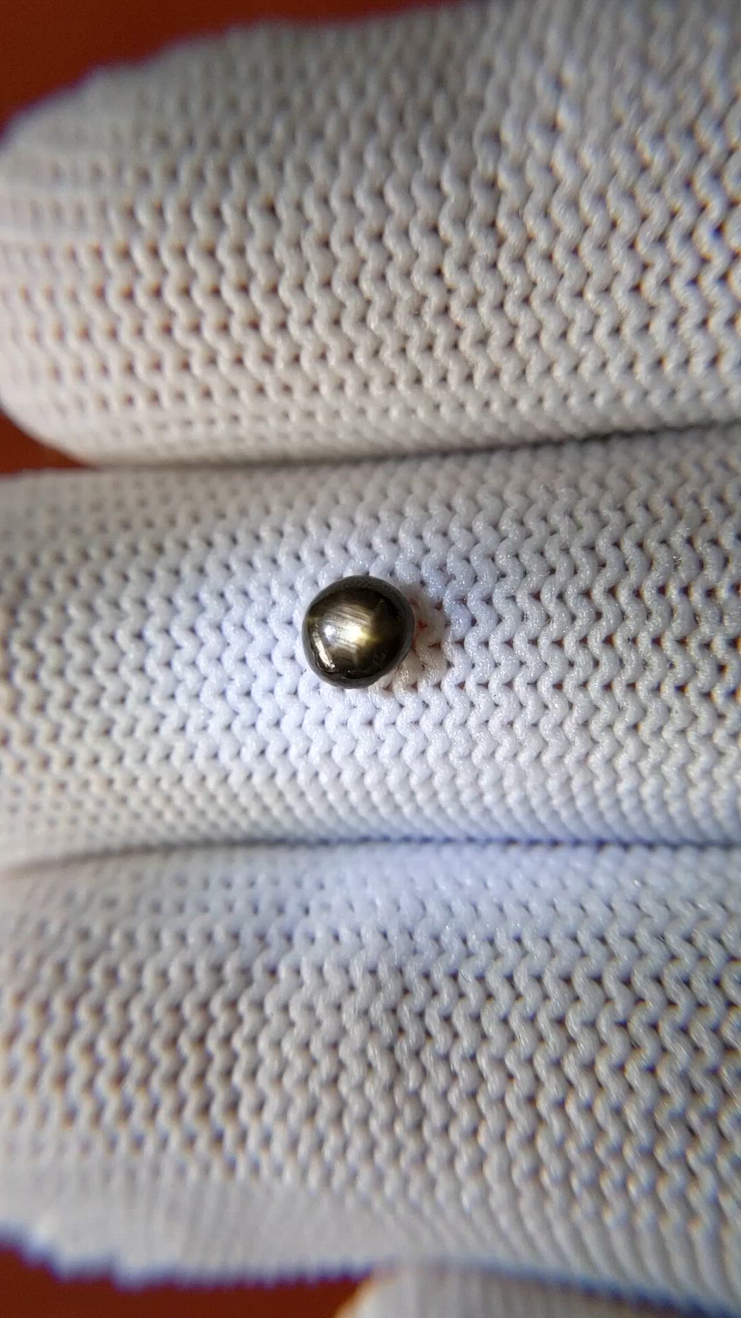 0.48 Ct. Black Star Sapphire from Ceylon (Sri Lanka) Size Video