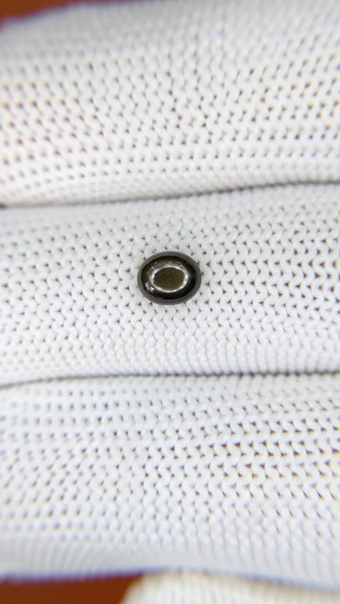 0.73 Ct. Black Star Sapphire from Ceylon (Sri Lanka) Size Video