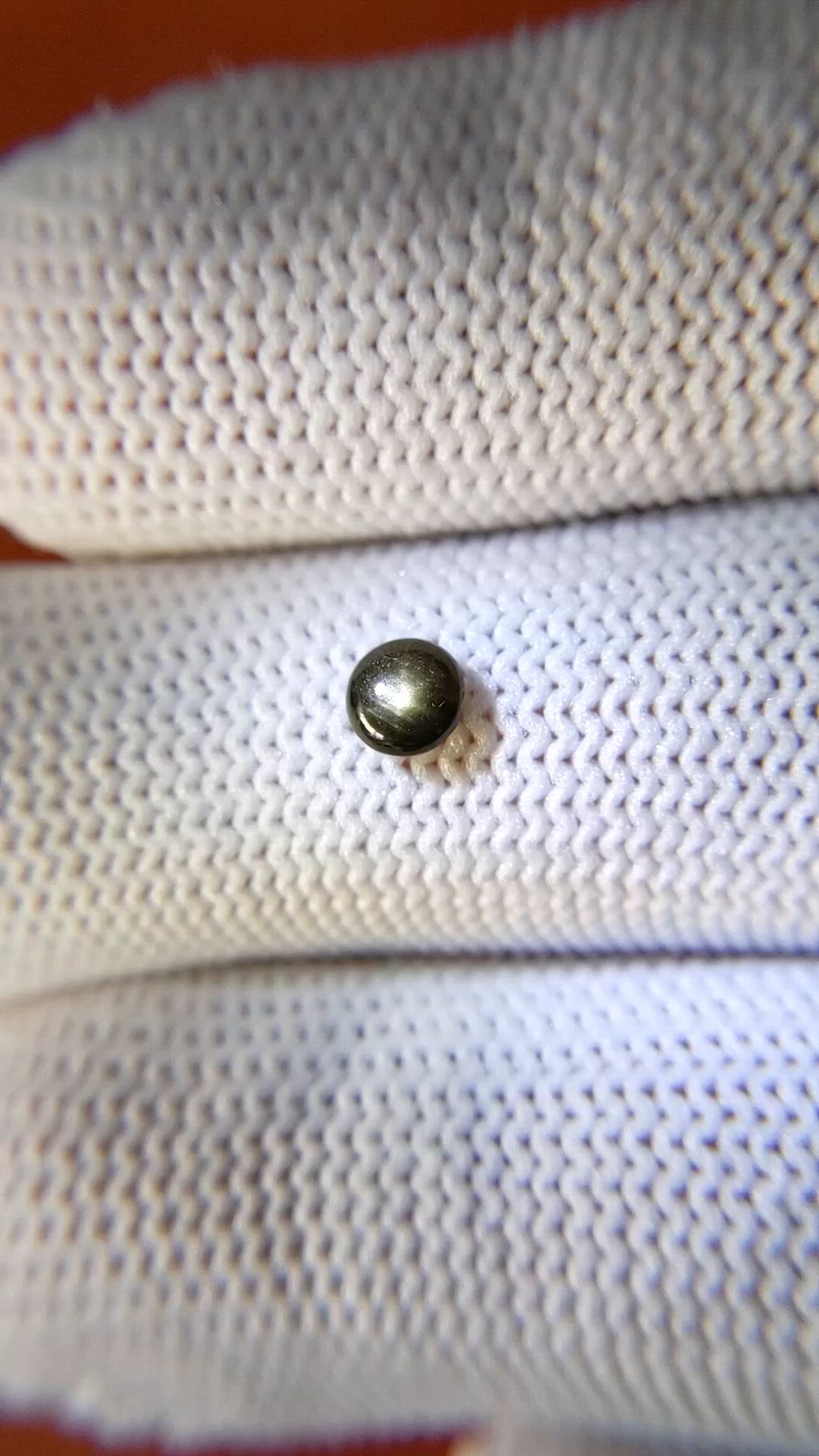 0.48 Ct. Black Star Sapphire from Ceylon (Sri Lanka) Size Video
