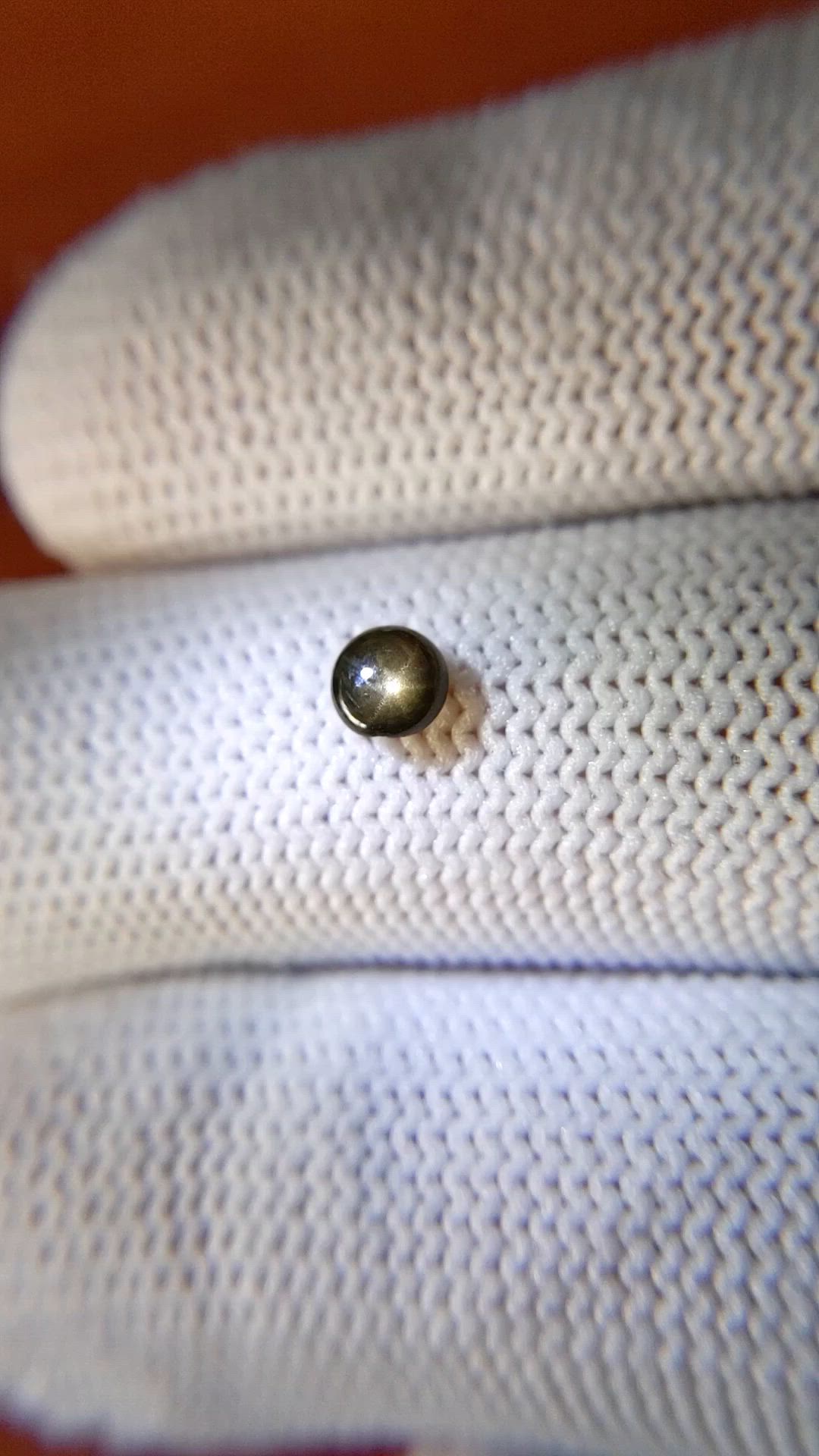 0.53 Ct. Black Star Sapphire from Ceylon (Sri Lanka) Size Video