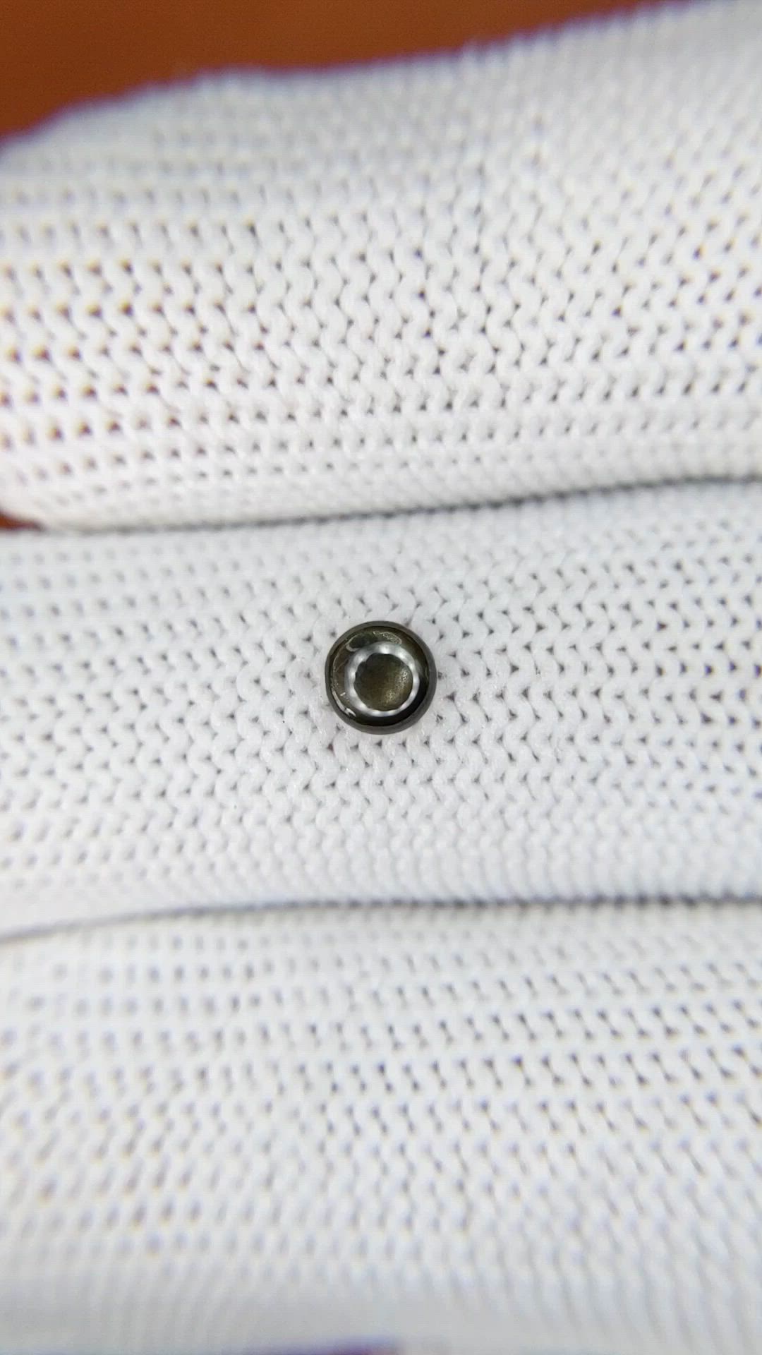 0.53 Ct. Black Star Sapphire from Ceylon (Sri Lanka) Size Video