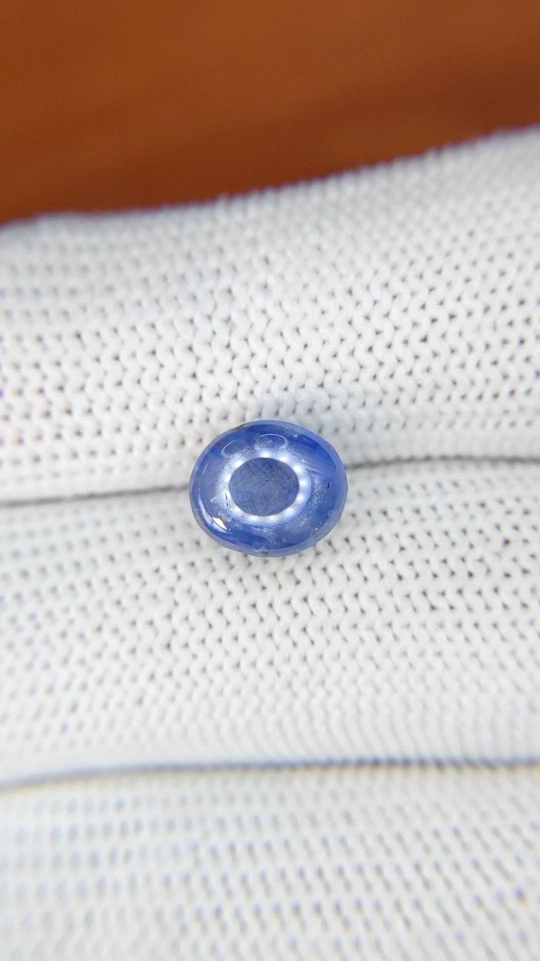 4.05 Ct. Blue Star Sapphire from Ceylon (Sri Lanka) Size Video
