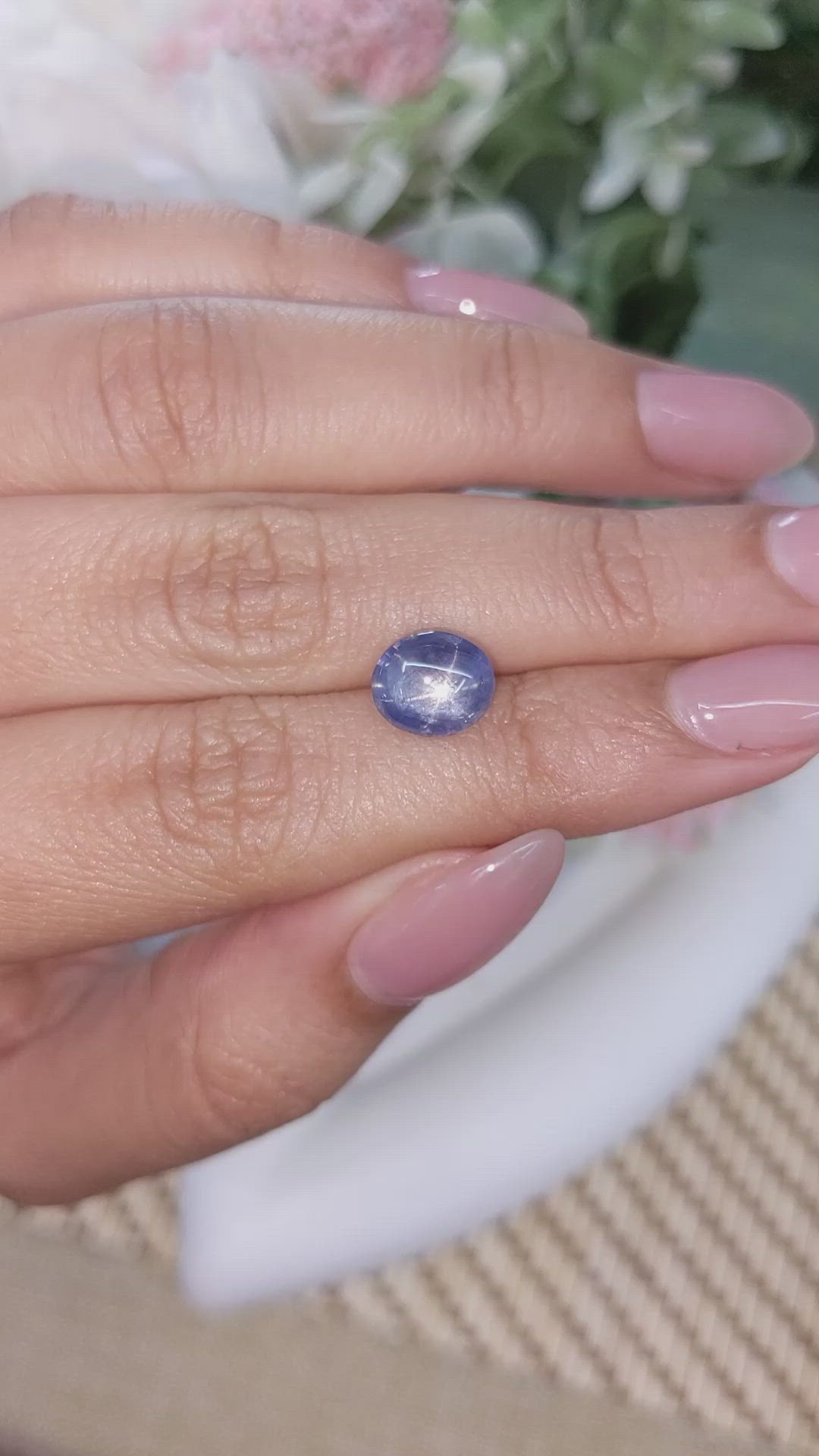 4.05 Ct. Blue Star Sapphire from Ceylon (Sri Lanka) Size Video