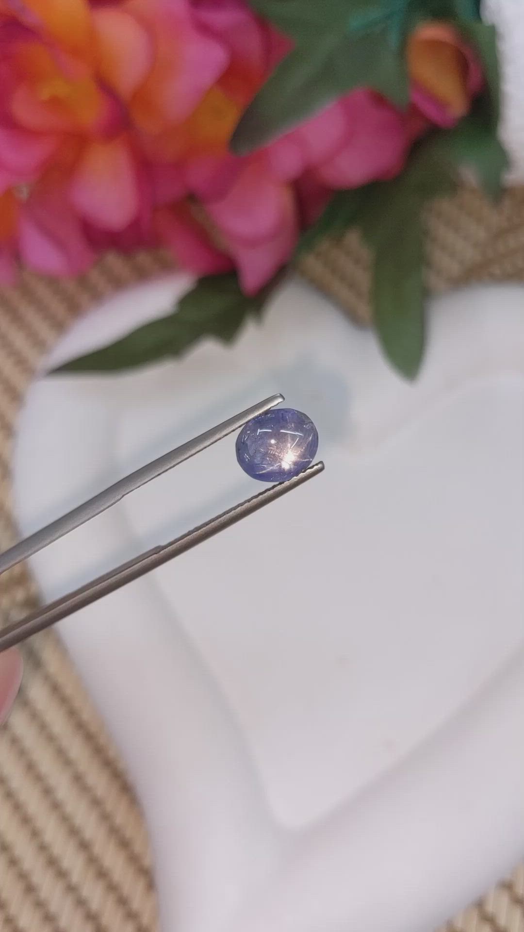 4.05 Ct. Blue Star Sapphire from Ceylon (Sri Lanka) Size Video