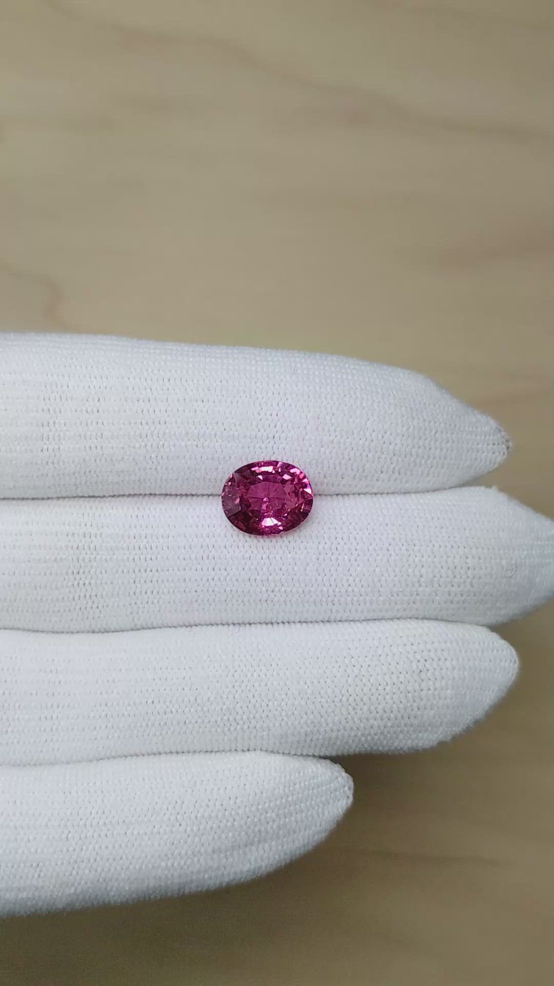 4.68 Ct. Pink Sapphire from Madagascar Size Video