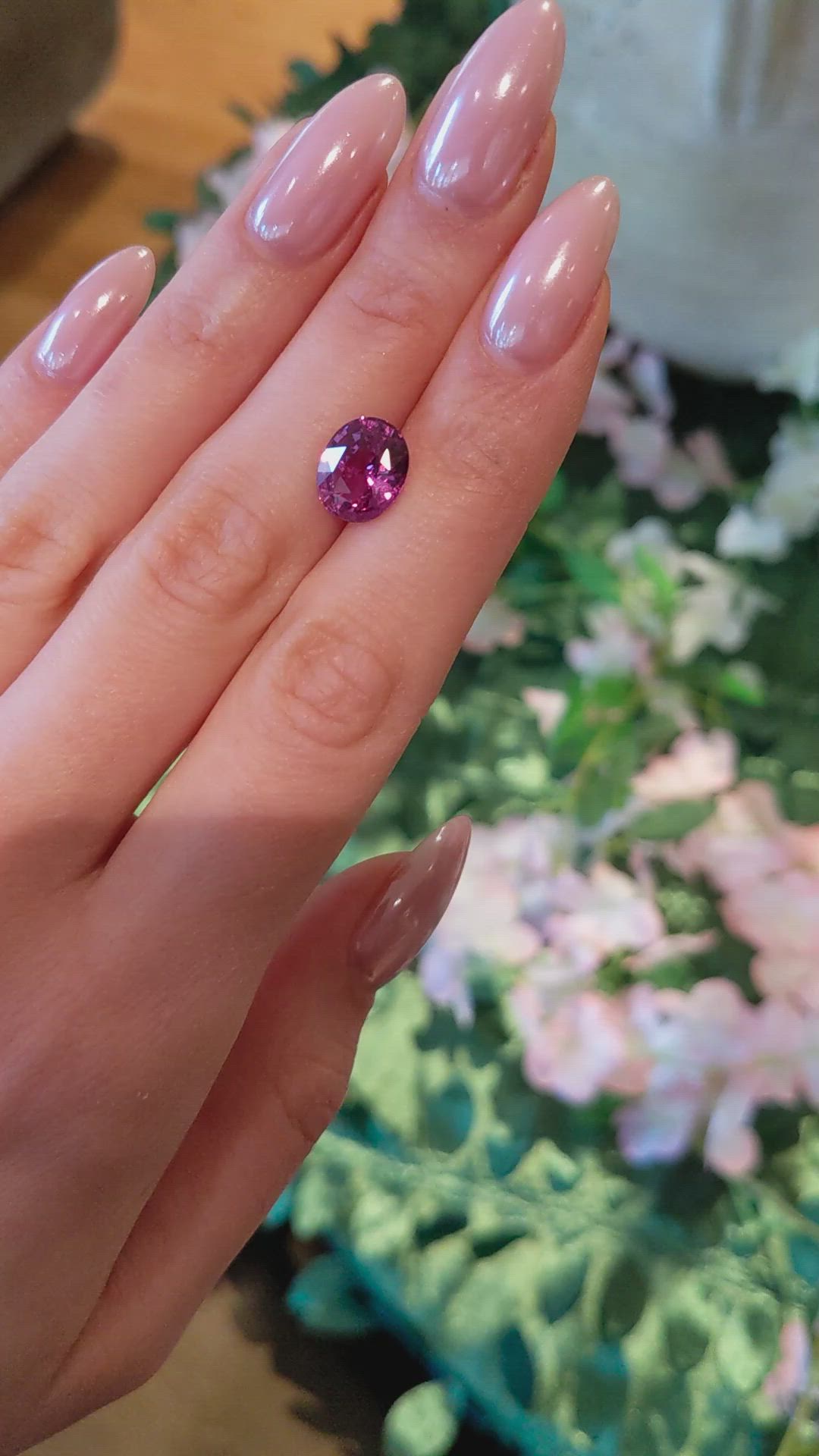 4.68 Ct. Pink Sapphire from Madagascar Size Video