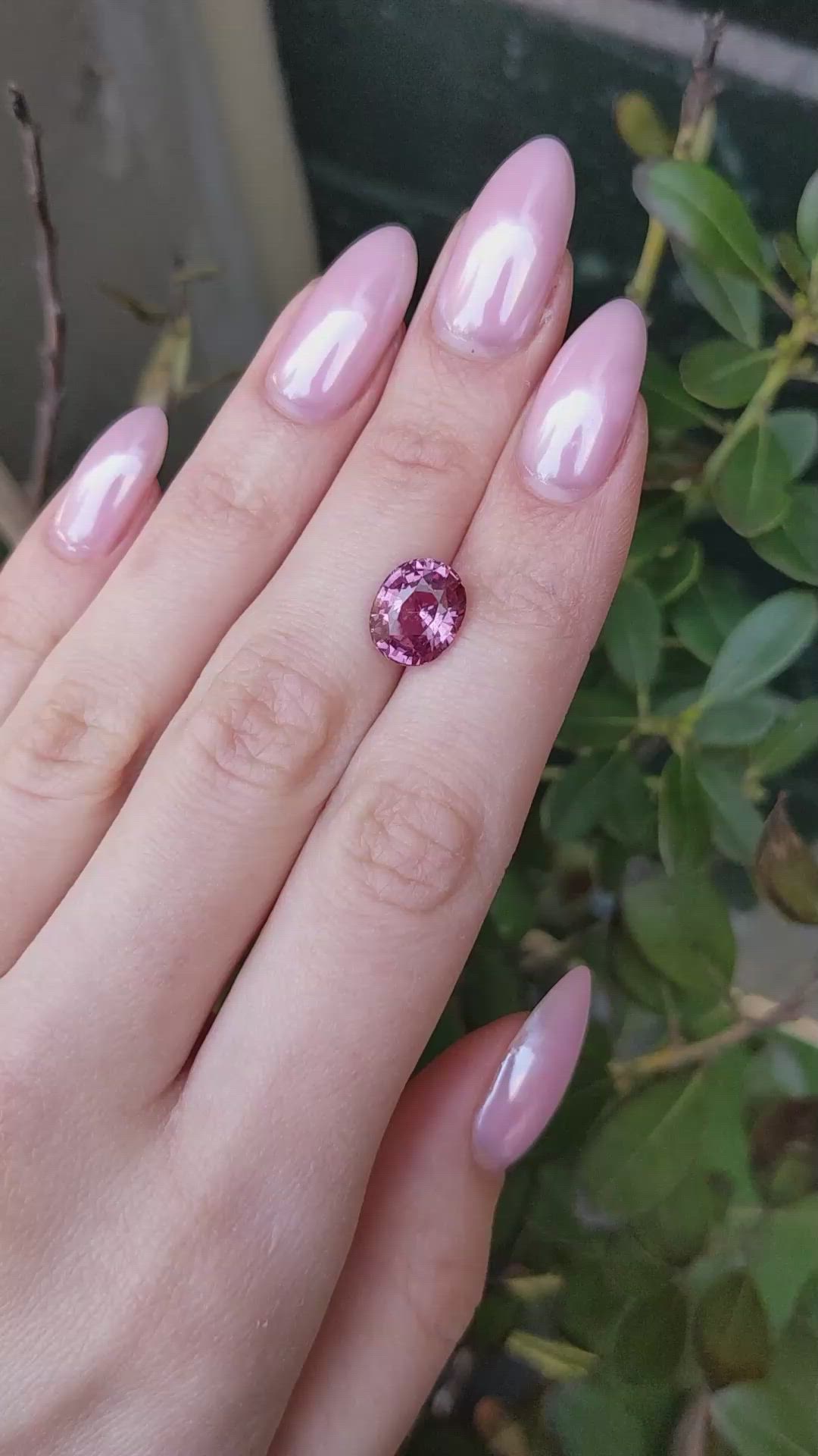 4.68 Ct. Pink Sapphire from Madagascar Size Video