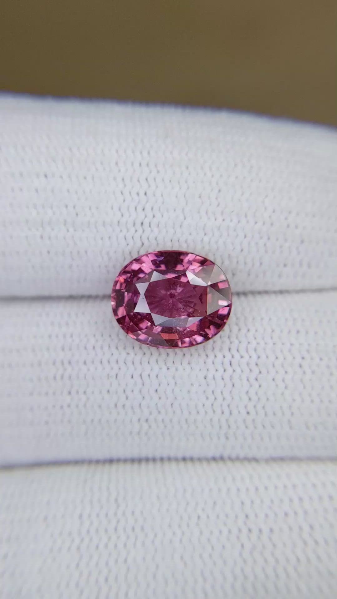4.68 Ct. Pink Sapphire from Madagascar Size Video