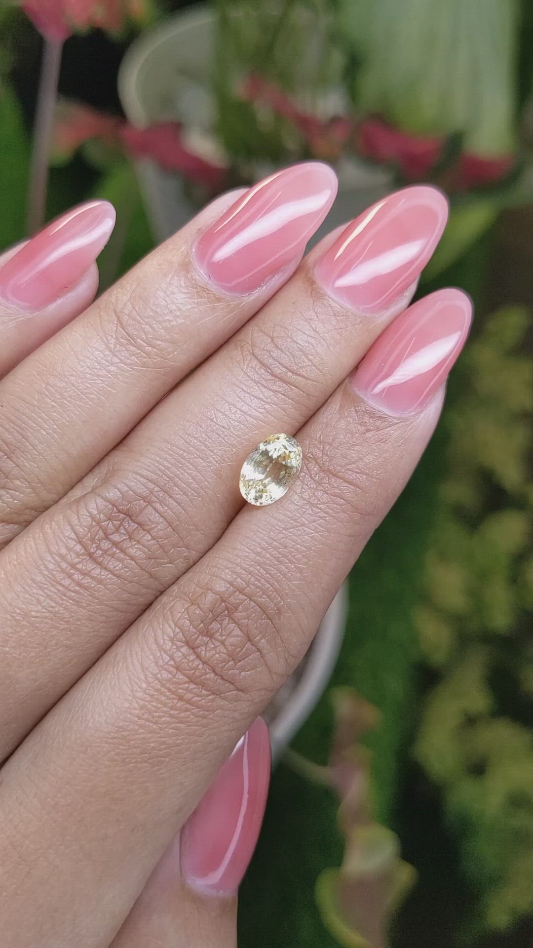2.12 Ct. Yellow Sapphire from Ceylon (Sri Lanka) Size Video