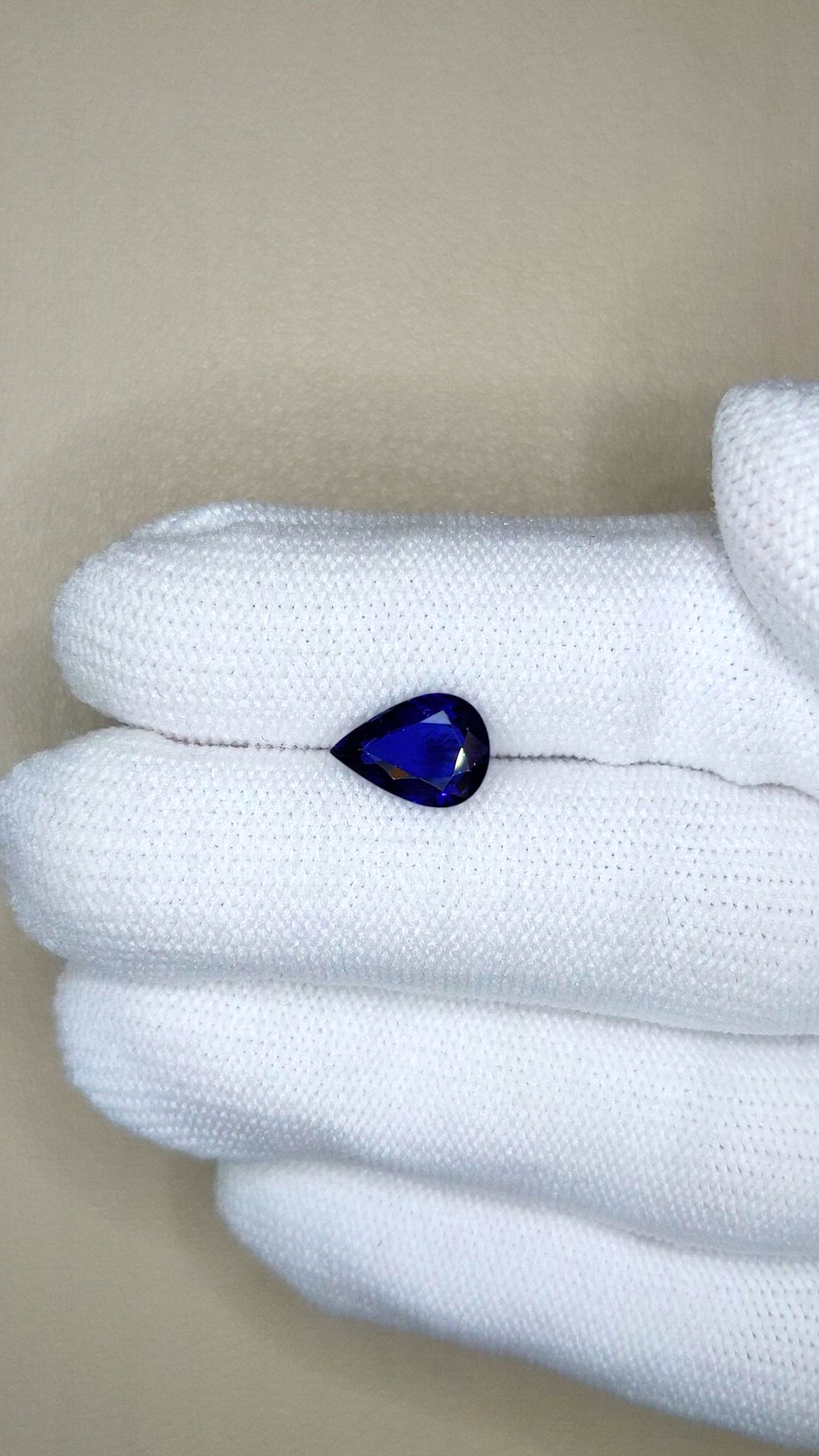 2.63 Ct. Blue Sapphire from Ceylon (Sri Lanka) Size Video