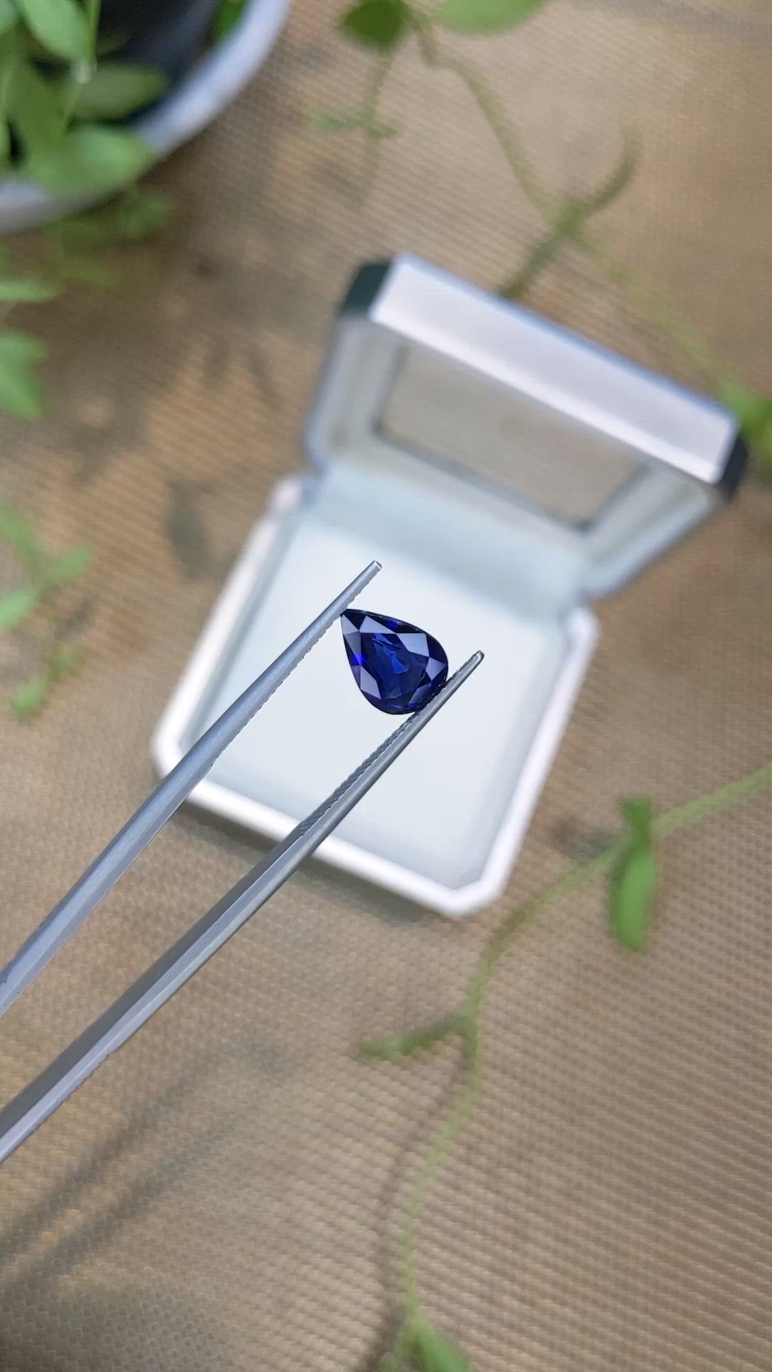 2.63 Ct. Blue Sapphire from Ceylon (Sri Lanka) Size Video