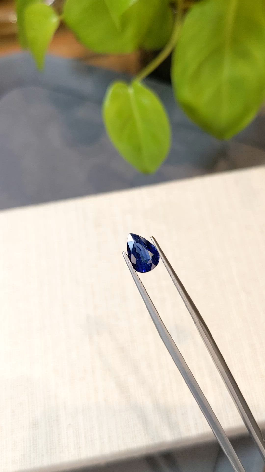 1.74 Ct. Blue Sapphire from Ceylon (Sri Lanka) Size Video