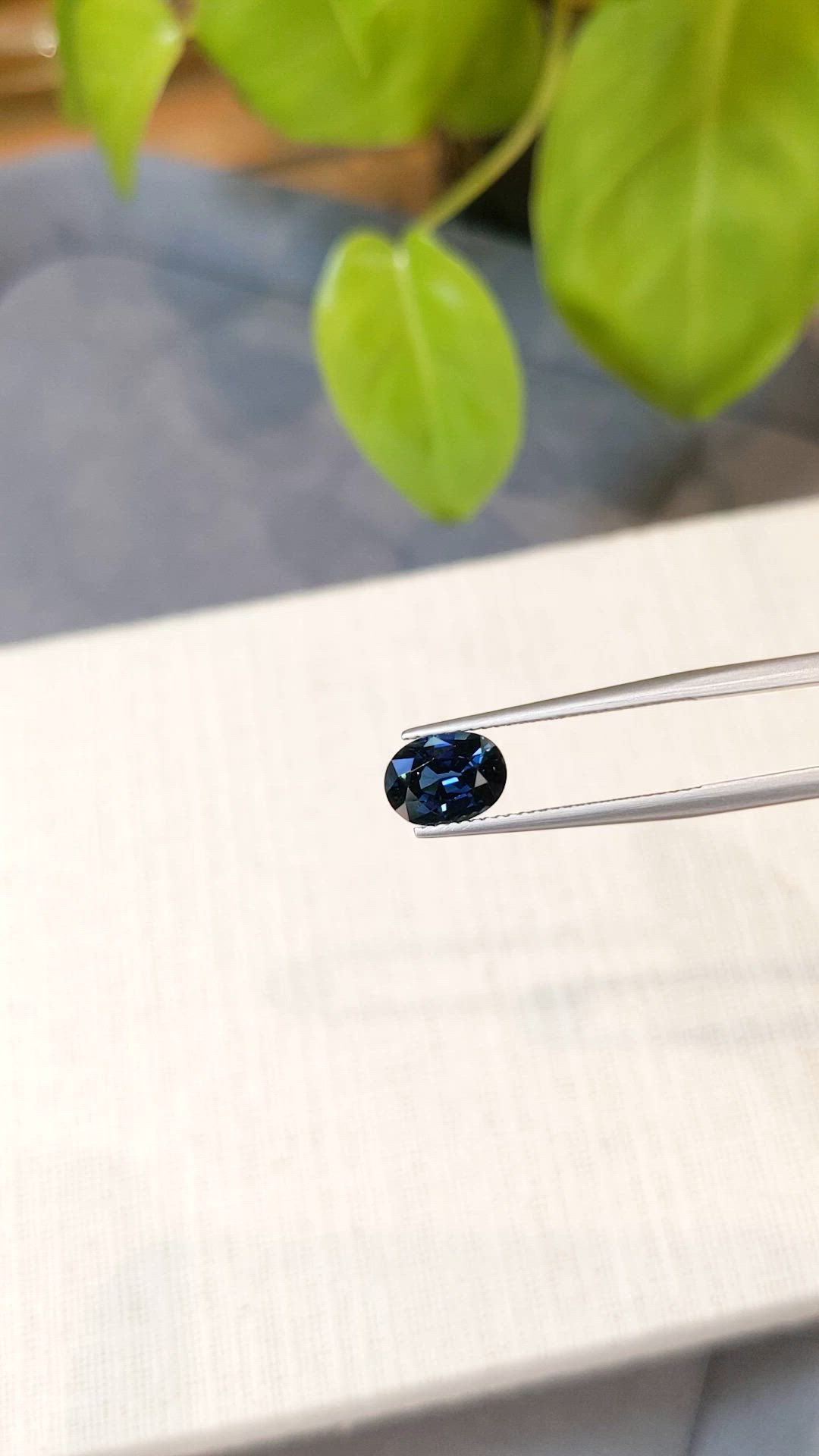 2.09 Ct. Blue Sapphire from Ceylon (Sri Lanka) Size Video