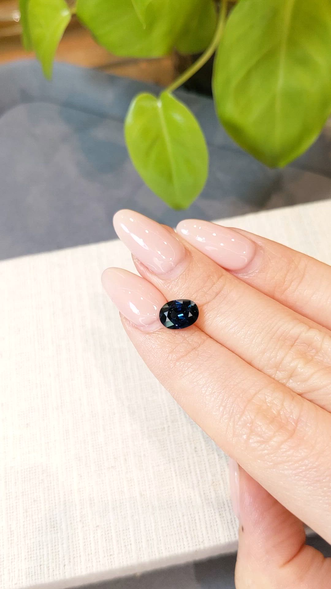 2.09 Ct. Blue Sapphire from Ceylon (Sri Lanka) Size Video
