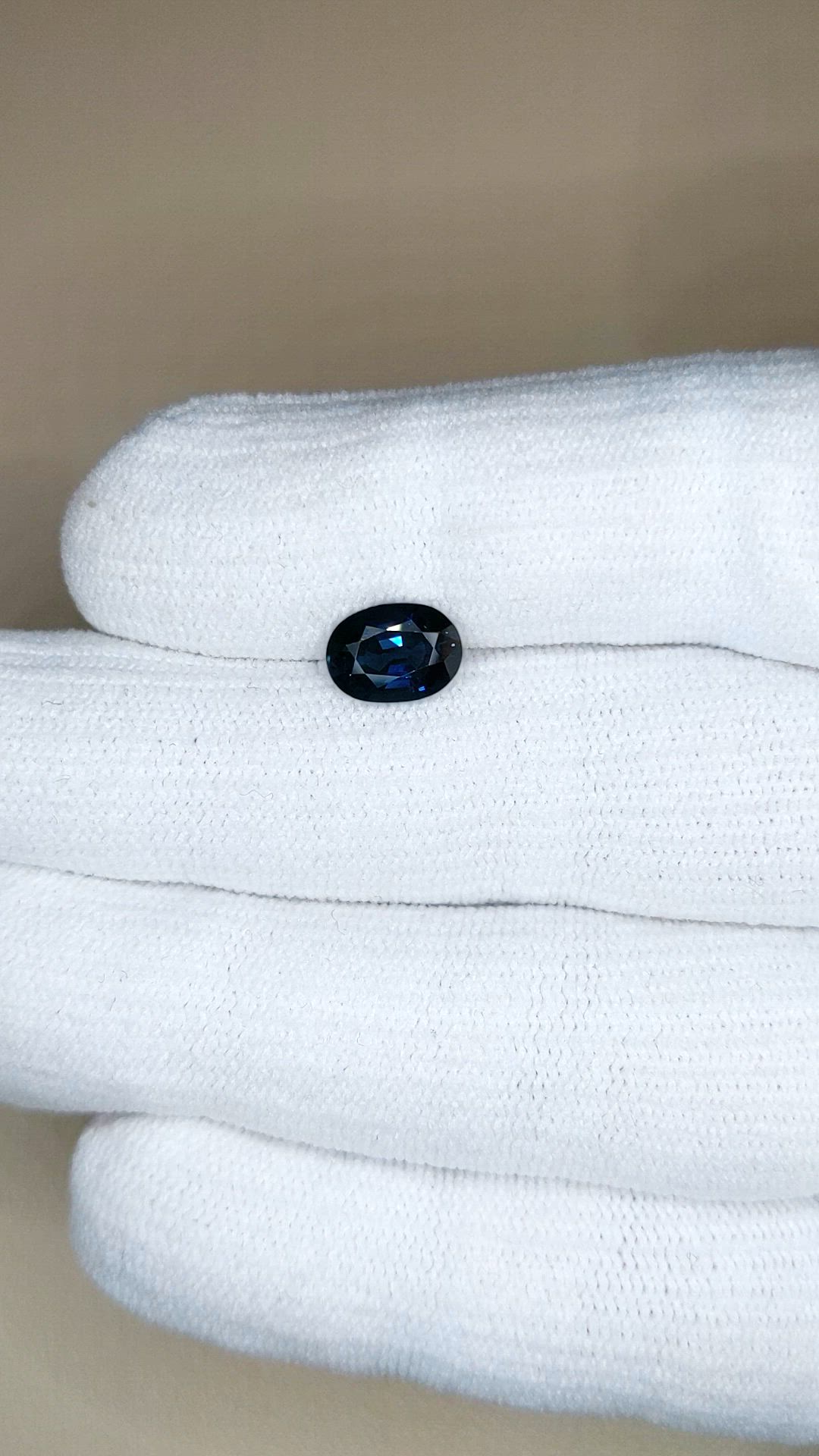 2.09 Ct. Blue Sapphire from Ceylon (Sri Lanka) Size Video