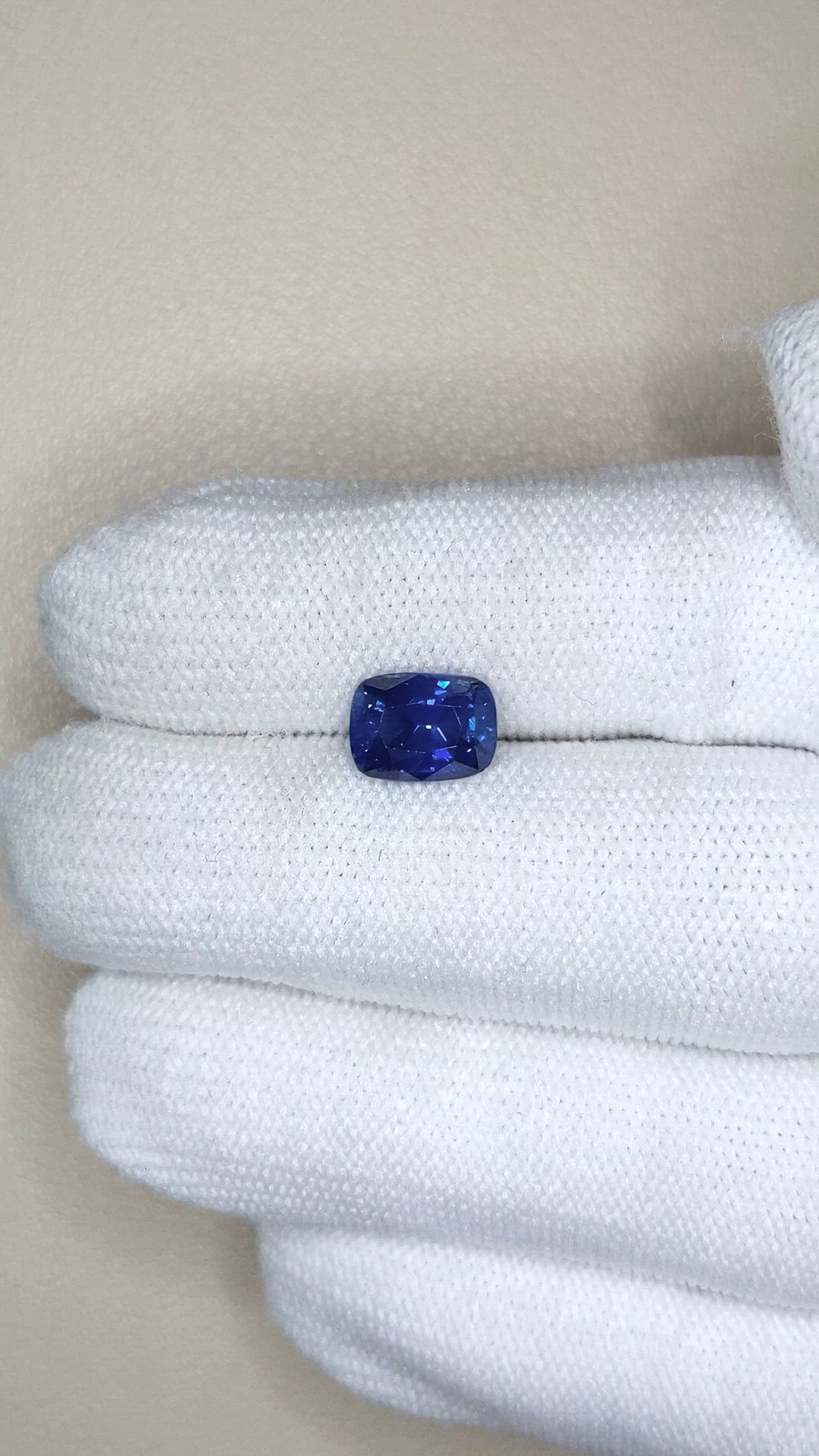 2.42 Ct. Blue Sapphire from Ceylon (Sri Lanka) Size Video
