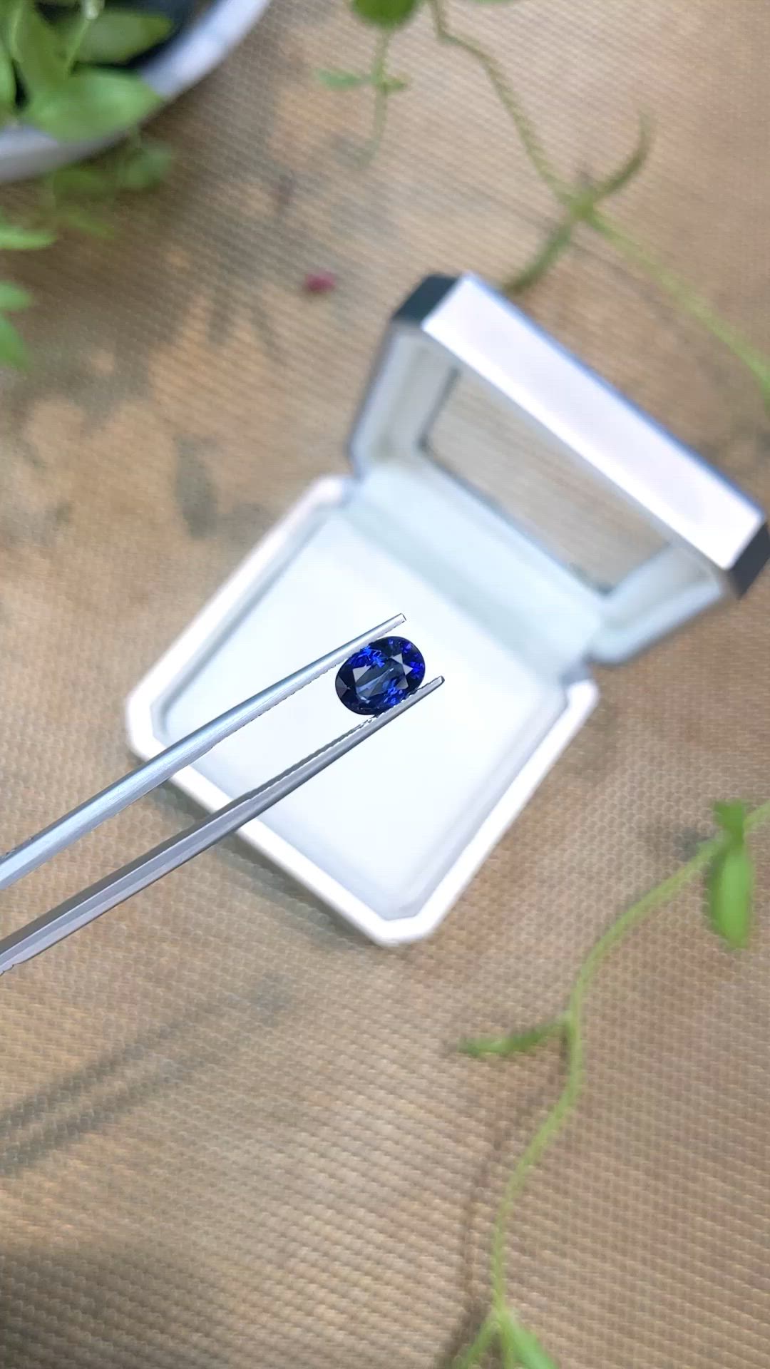 1.97 Ct. Blue Sapphire from Ceylon (Sri Lanka) Size Video
